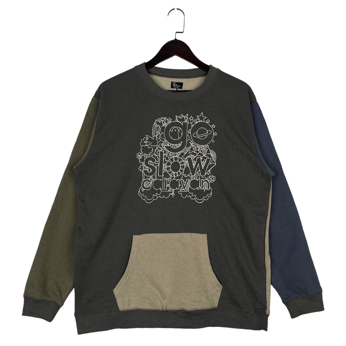 Vintage × go slow caravan Vintage Go Slow Caravan Crewneck Sweatshirt Pullover Size XL / US 12-14 / IT 48-50 - 1 Thumbnail