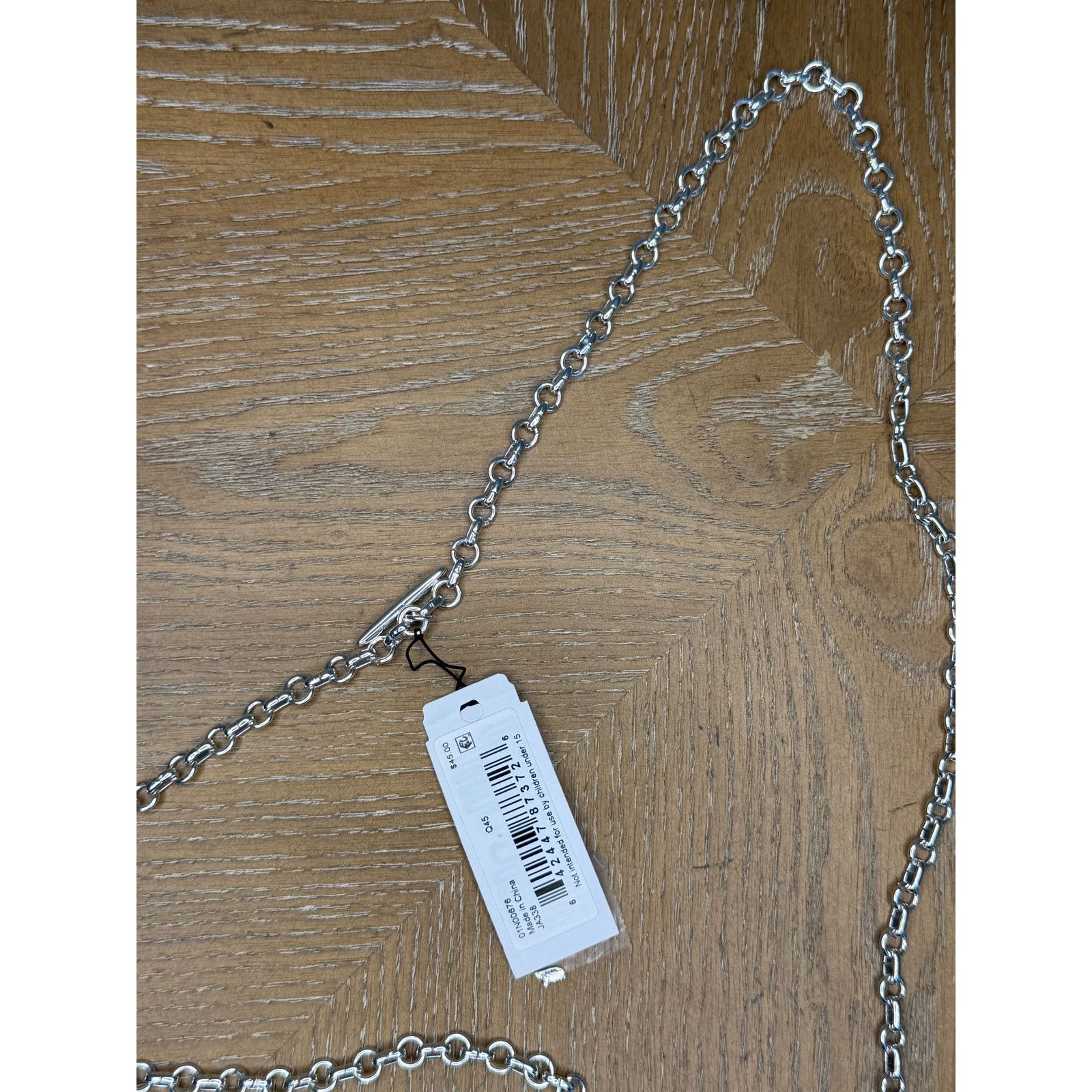 Anne Klein Anne Klein Silver Tone Blue Crystal Pendant Necklace New Size ONE SIZE - 7 Thumbnail
