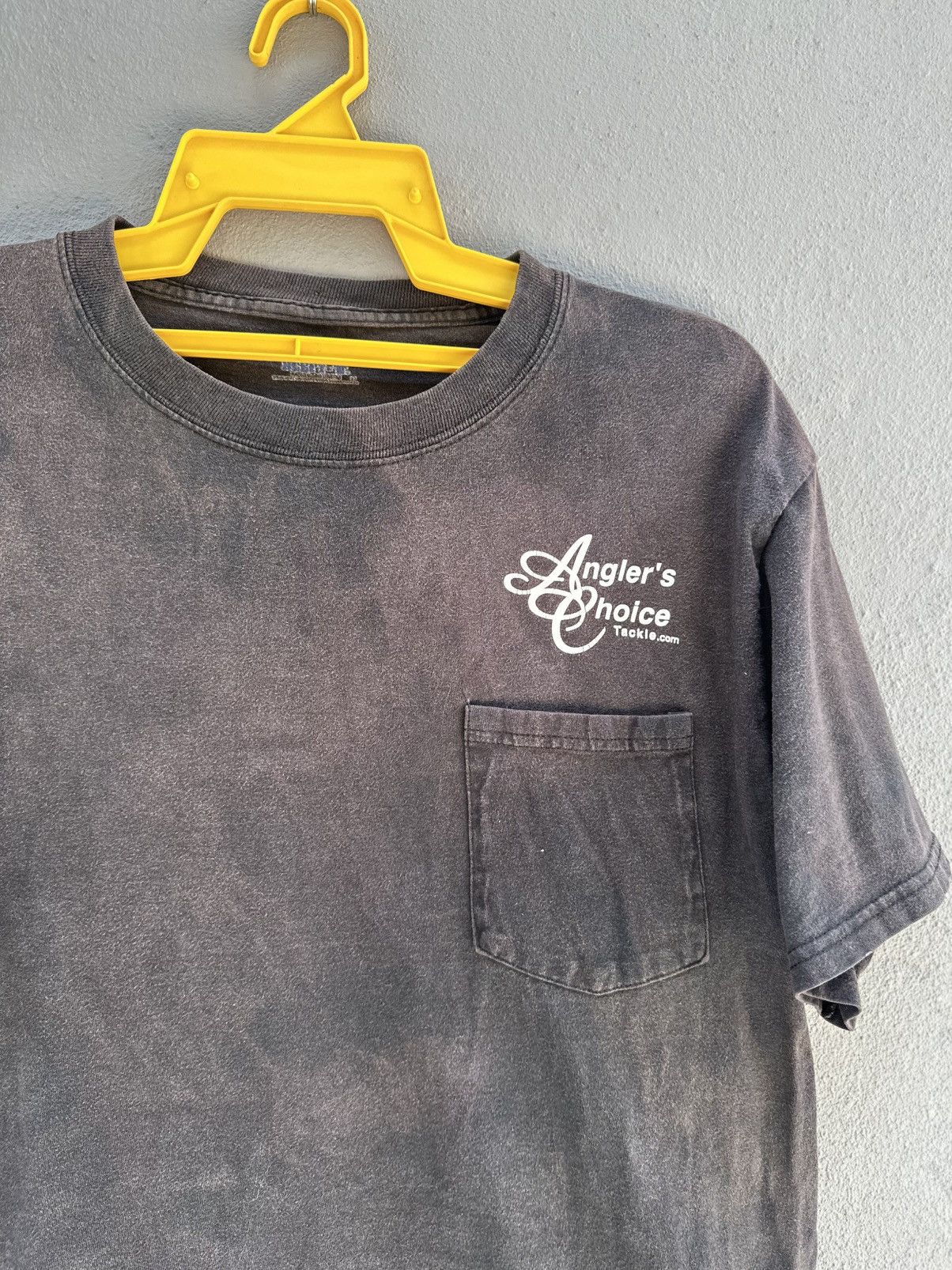 Hanes Thrashed Vintage Bad To The Bone Pocket Sun Faded Grunge Tee Size US M / EU 48-50 / 2 - 7 Thumbnail