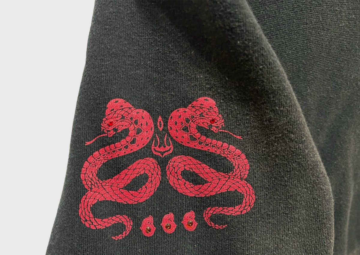 Japanese Brand × Vintage Vintage Knockin On Hell Door Sunfaded Punk Zip Up Sweater Size US M / EU 48-50 / 2 - 8 Thumbnail