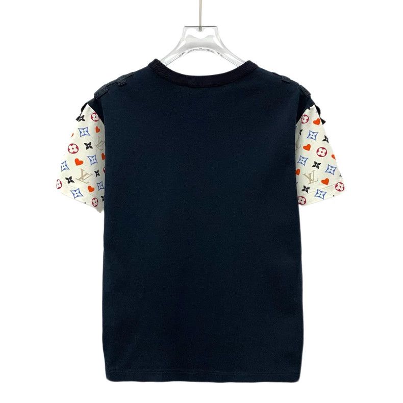 Louis Vuitton Louis Vuitton Color-block logo presbyopic heart print cott Size S / US 4 / IT 40 - 2 Thumbnail