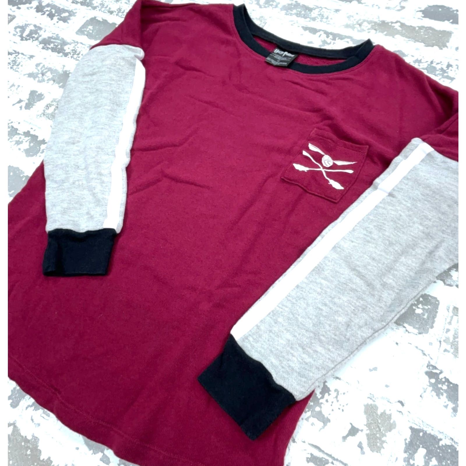 Vintage Harry Potter Sweatshirt Women S Red Knit Pullover Crew Neck Logo All Seasons Lightweight Character: Harry Potter, Quidditch, Small (S) Clothing Size S / US 4 / IT 40 - 5 Thumbnail