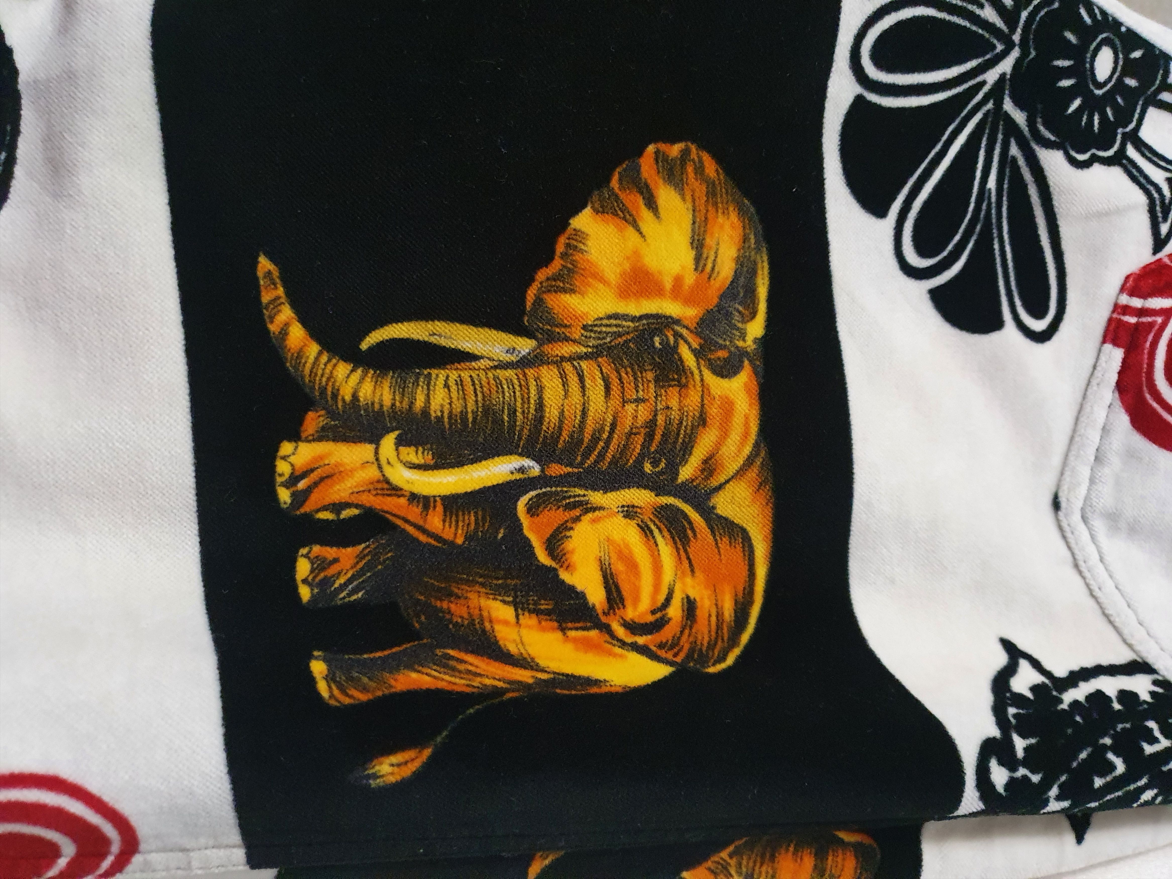 Vintage 80's Versace Floral-Indian Print Corduroy Y2k Rare Pants Size 29" - 11 Thumbnail