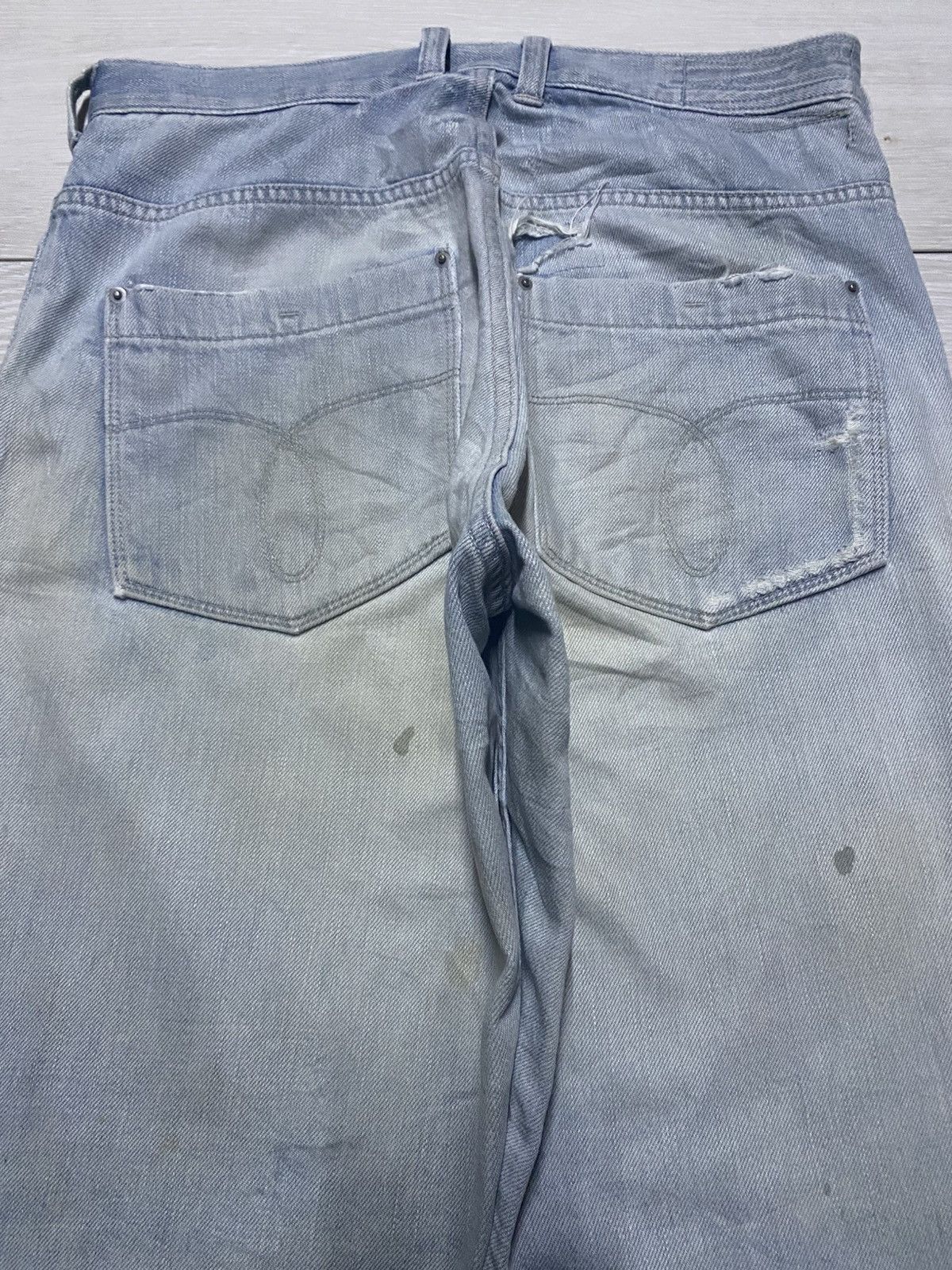Japanese Brand Vintage Ego Tripping Light Wash Money Money Print Jeans Size US 30 / EU 46 - 4 Thumbnail