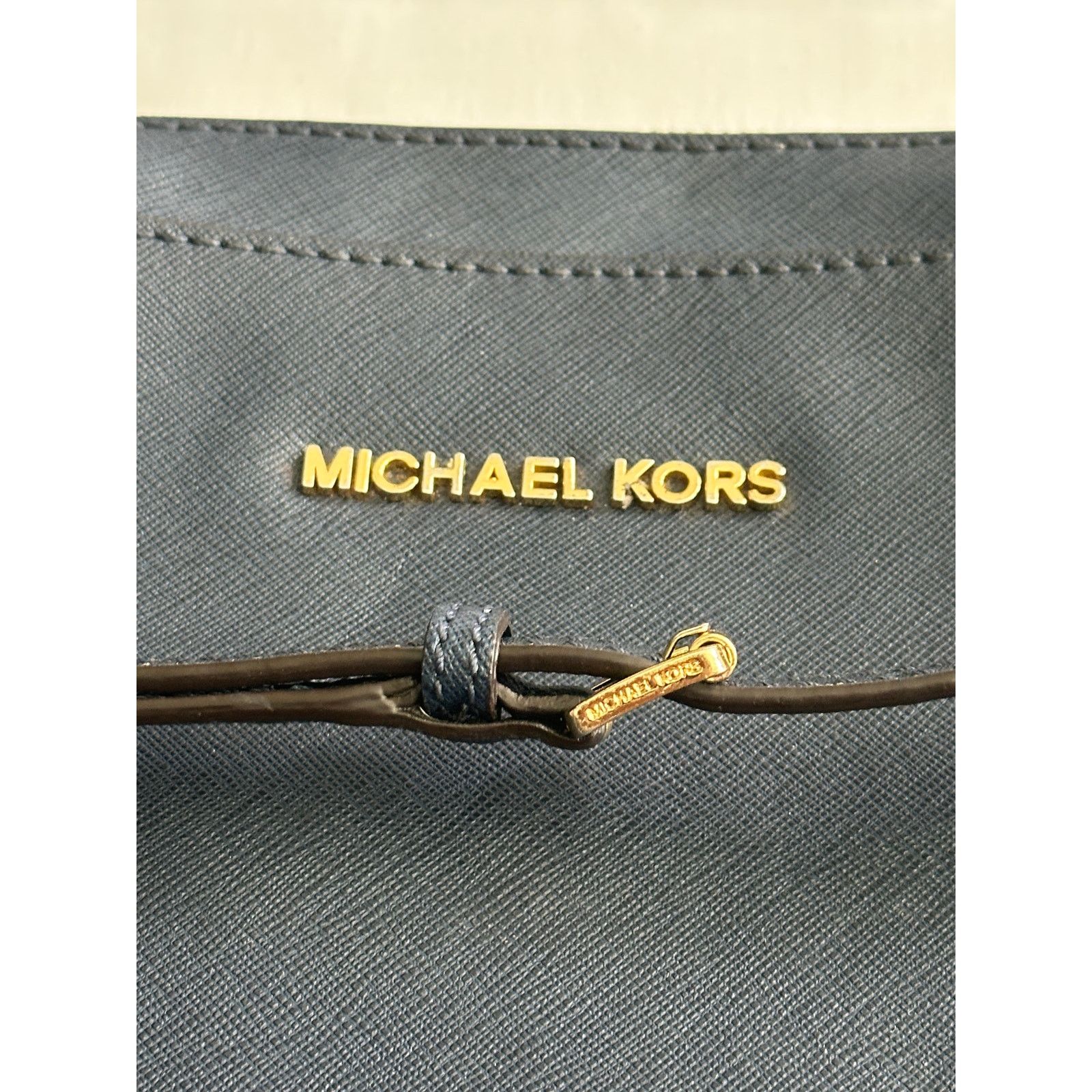 Michael Kors Michael Kors Jet Saffiano Leather Crossbody Bag – Navy Size ONE SIZE - 3 Thumbnail