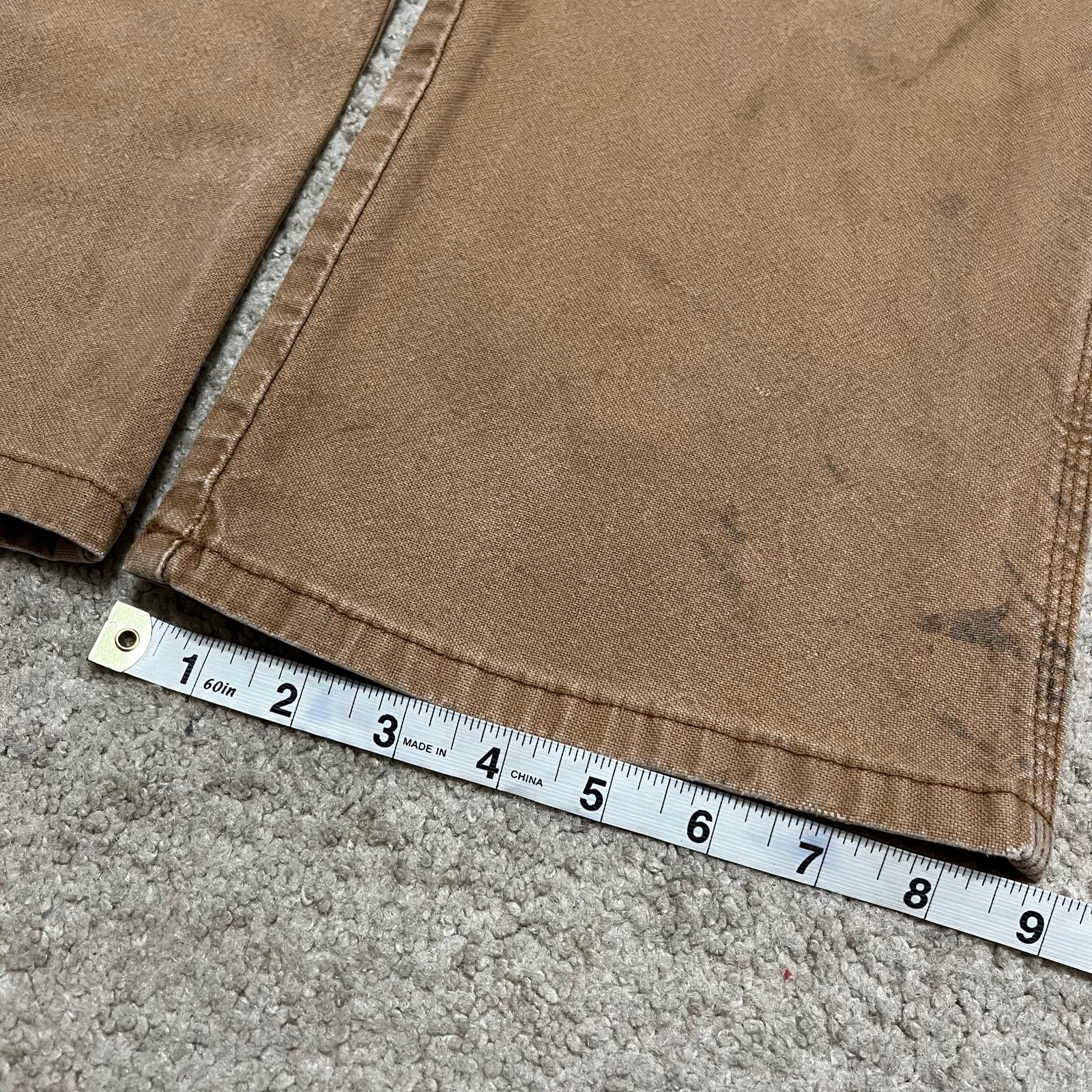 Dickies Dickies Distressed Faded Dark Tan Workwear Pants 34Wx32L Size US 34 / EU 50 - 8 Thumbnail