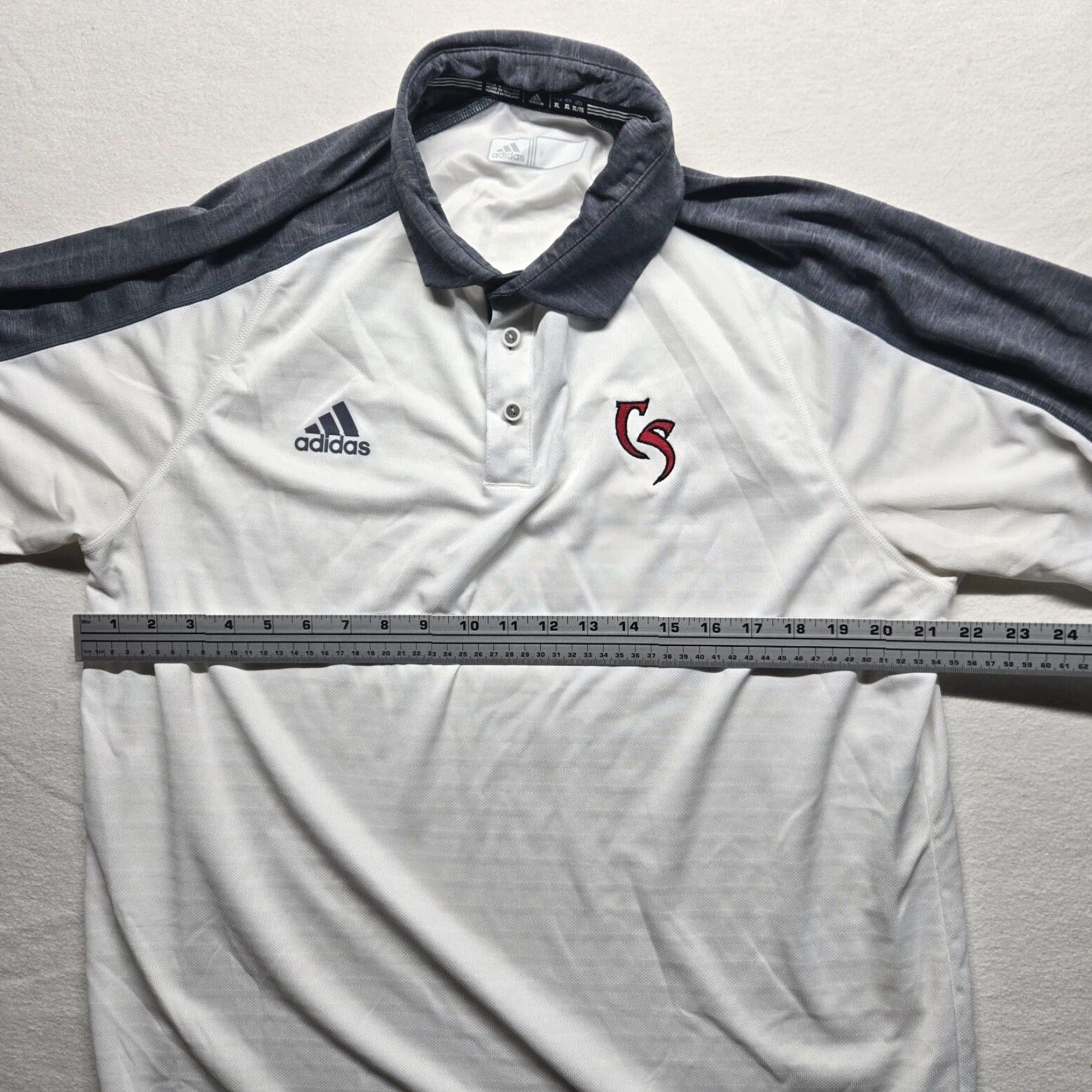 Adidas Adidas Polo Shirt Golf Lightweight Men's XL Collared Striped White Roanoke VA Cave Springs Cave Springs Roanoke VA Golf Polo Shirt XL Men Size US XL / EU 56 / 4 - 5 Thumbnail