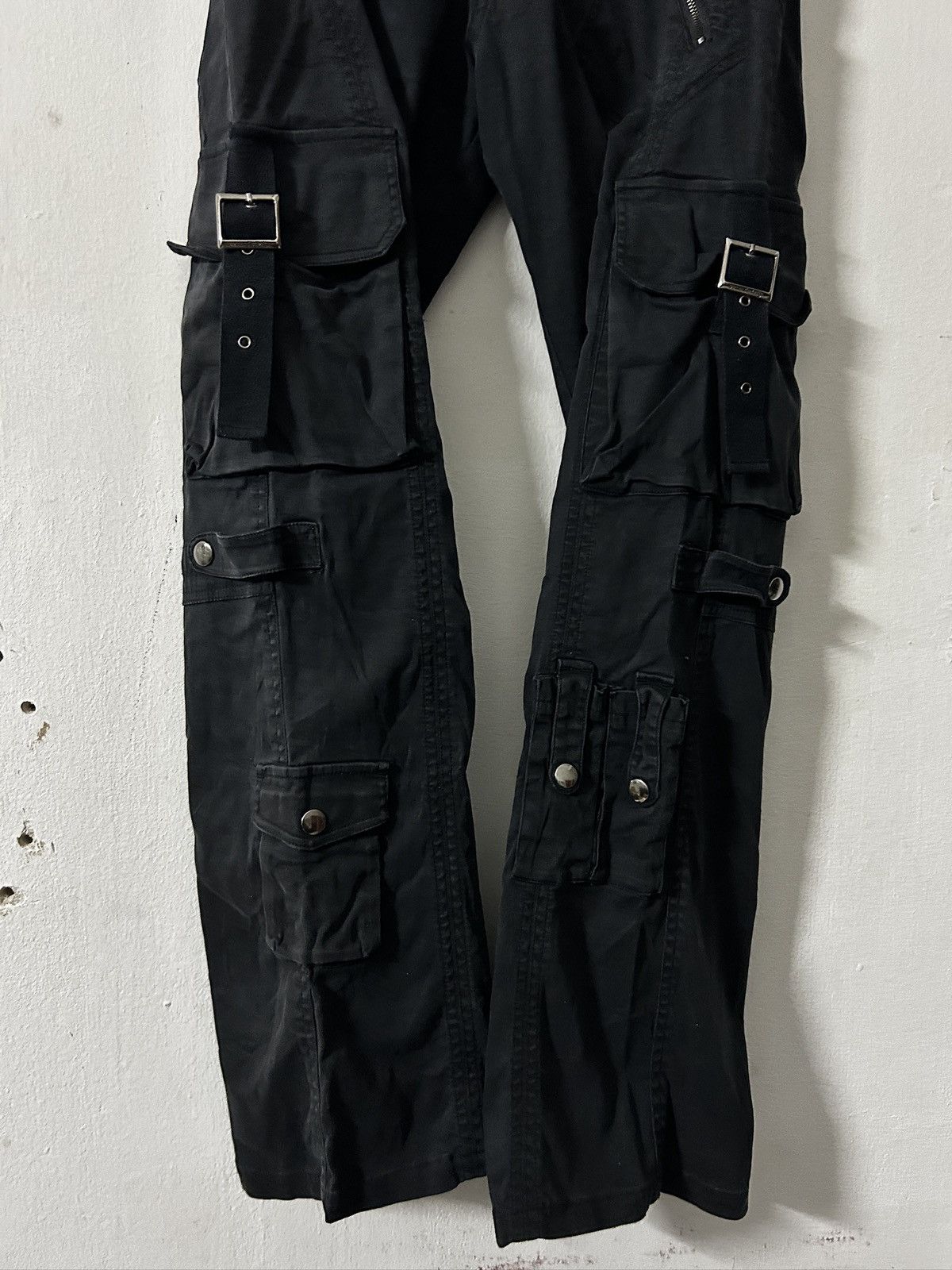 Japanese Brand Semantic Design bondage punk style multi pocket cargo pants Size US 30 / EU 46 - 2 Thumbnail