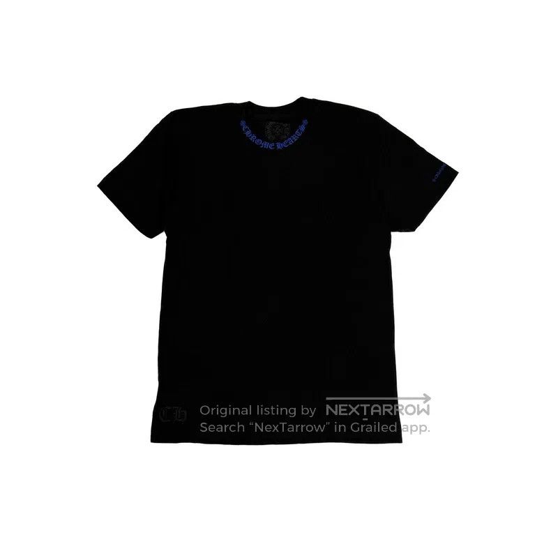 Chrome Hearts CHROME HEARTS Size M Black and blue logo short sleeves Size US M / EU 48-50 / 2 - 1 Thumbnail
