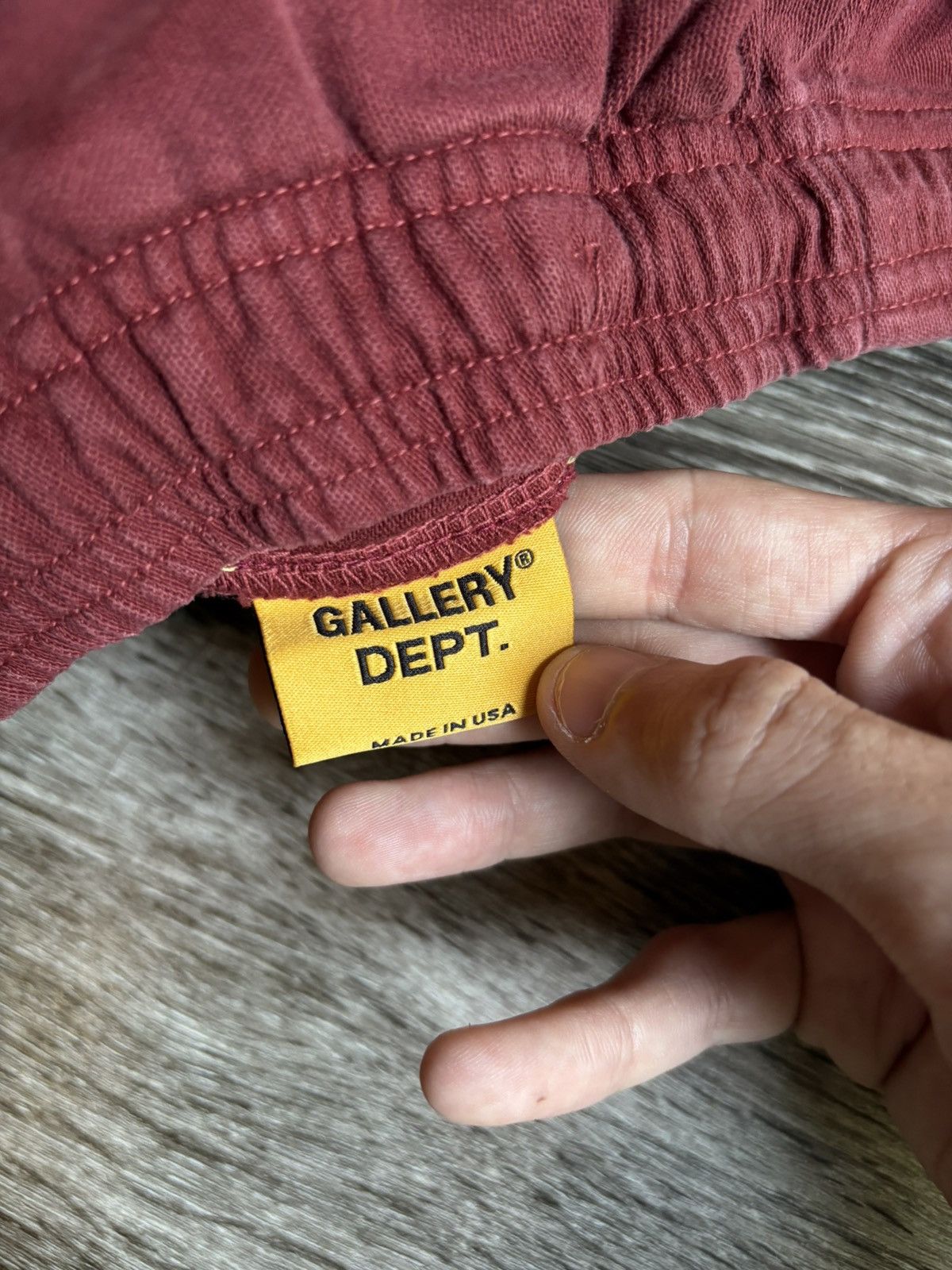 Gallery Dept. Gallery Dept. Maroon Zuma Shorts Size US 33 - 12 Thumbnail