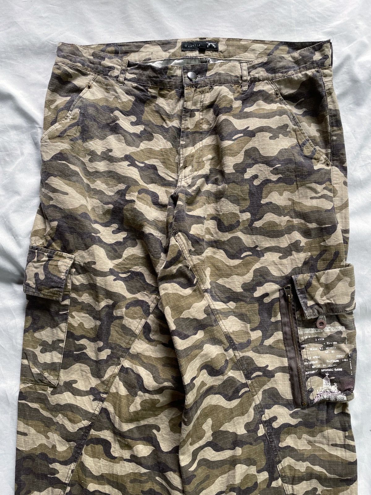 PPFM JAPANESE GORILLA MULTIPOCKET ARMY CARGO PANTS Size US 32 / EU 48 - 4 Thumbnail