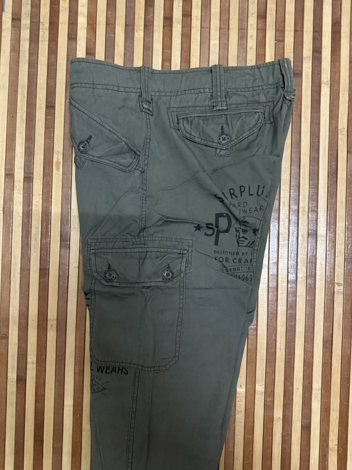 Japanese Brand Military Surplus Supply Cargo Pants / Streetwear / W34x29.5 Size US 34 / EU 50 - 12 Thumbnail