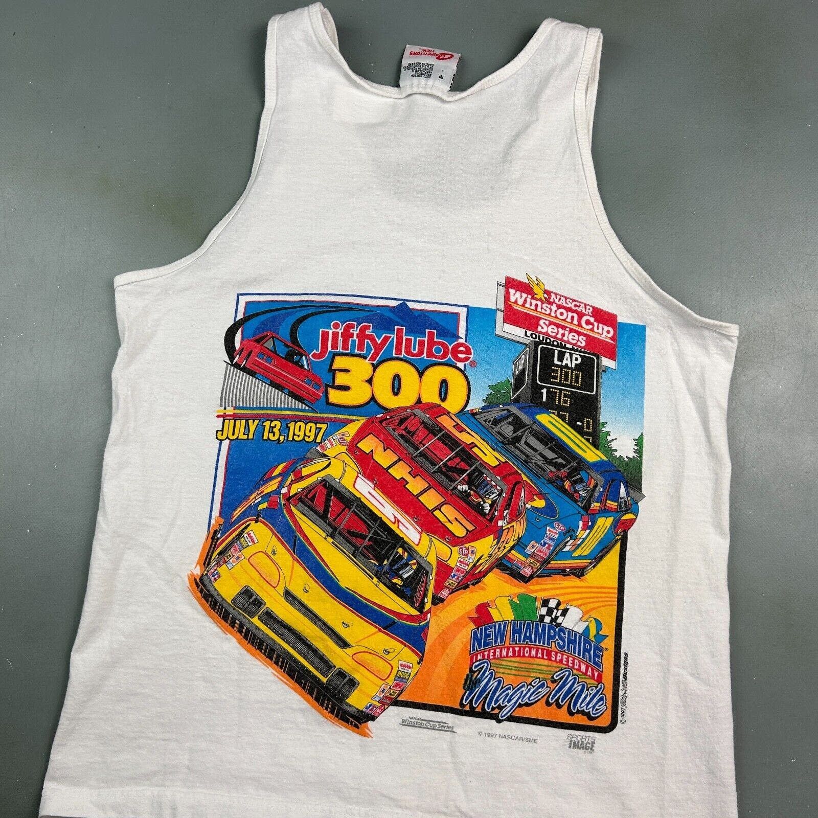 Vintage VINTAGE 90s | Jiffy Lube 300 Racing Sleeveless Tank M Size US M / EU 48-50 / 2 - 2 Thumbnail