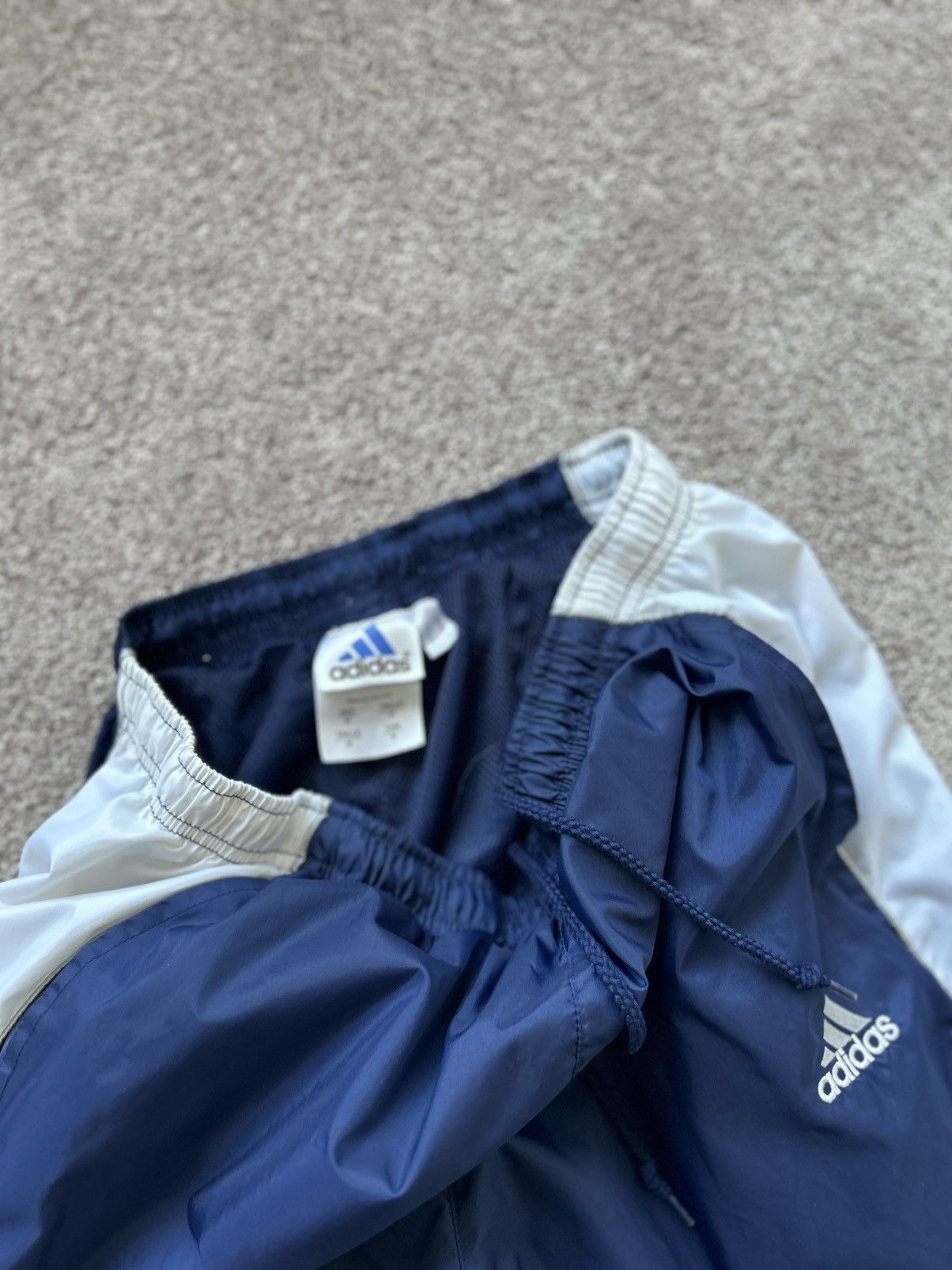 Adidas × Vintage Vintage 2000s Blue Adidas Track Pants Size US 31 - 3 Thumbnail