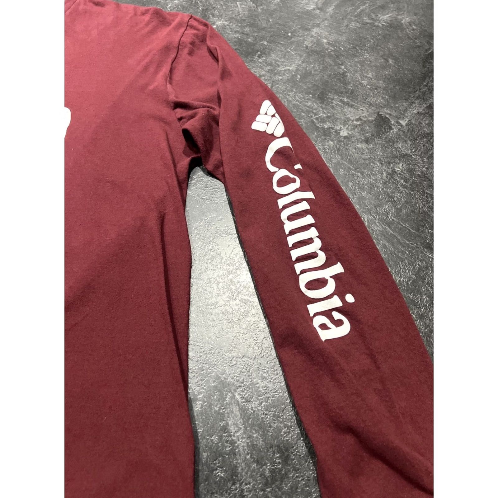 Spell Columbia Mens Graphic T-Shirt Long Sleeve Crew Neck XL Red Jersey Cotton Logo Size US XL / EU 56 / 4 - 4 Thumbnail