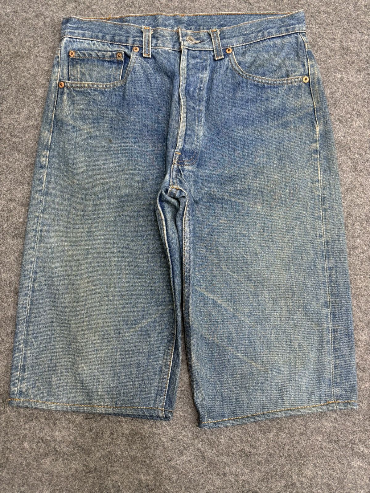 Levi's 💥Vintage 90s💥Vintage Levis 501xx Original Short Denim F517 Size US 30 / EU 46 - 3 Thumbnail