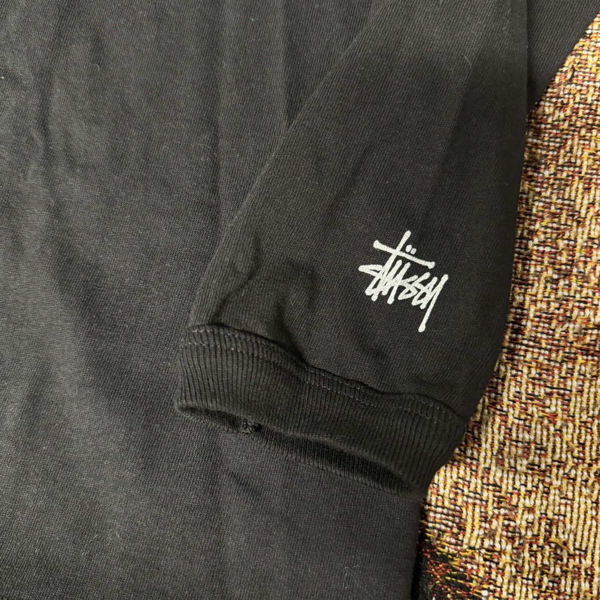 Stussy STUSSY PEACE IS KING LONG SLEEVE TEE BLACK | Grailed