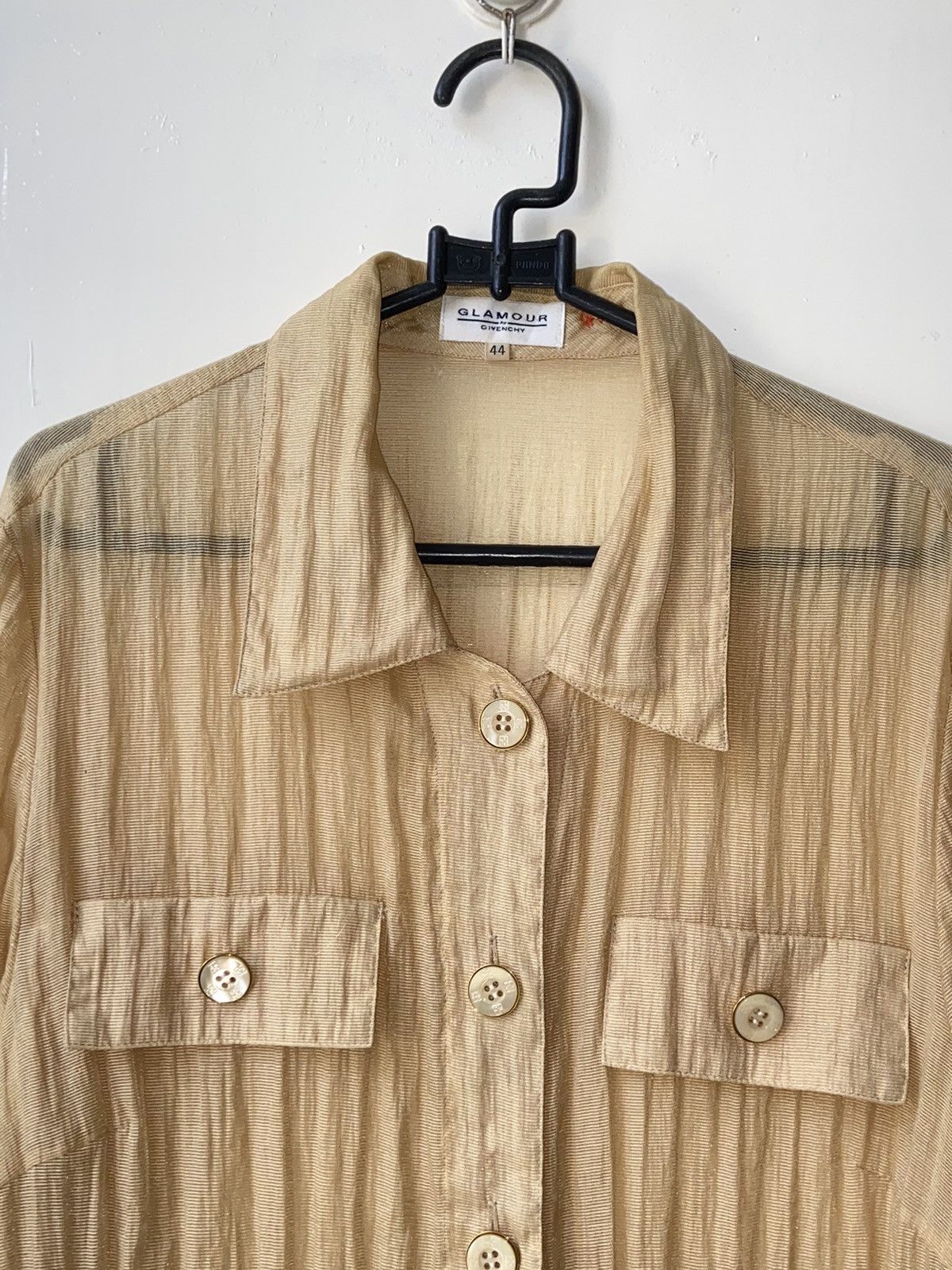 Givenchy GLAMOUR GIVENCHY Gold Mesh Shirt Size US XS / EU 42 / 0 - 4 Thumbnail