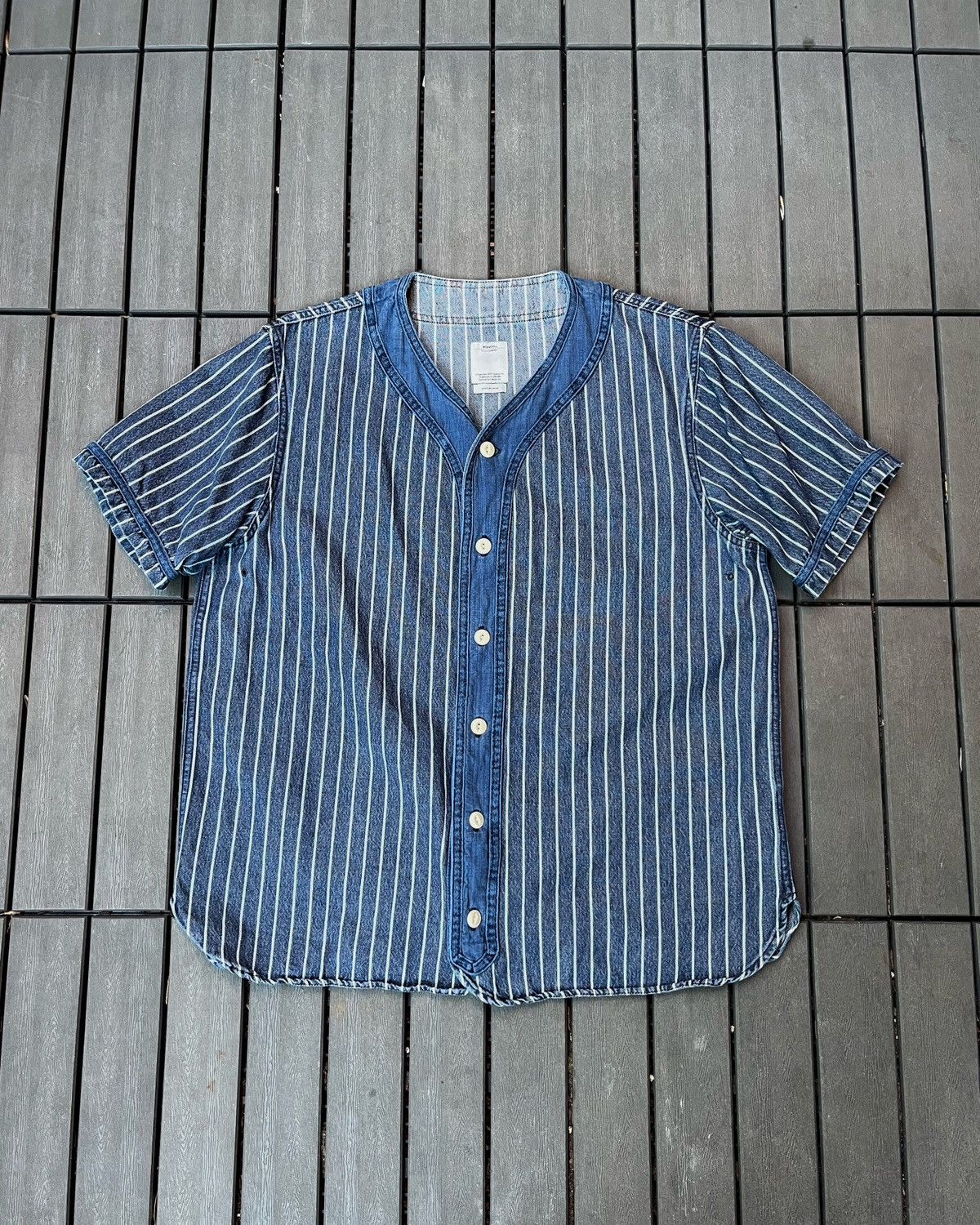 Visvim visvim DUGOUT SHIRT S/S (INDIGO STRIPES) | Grailed