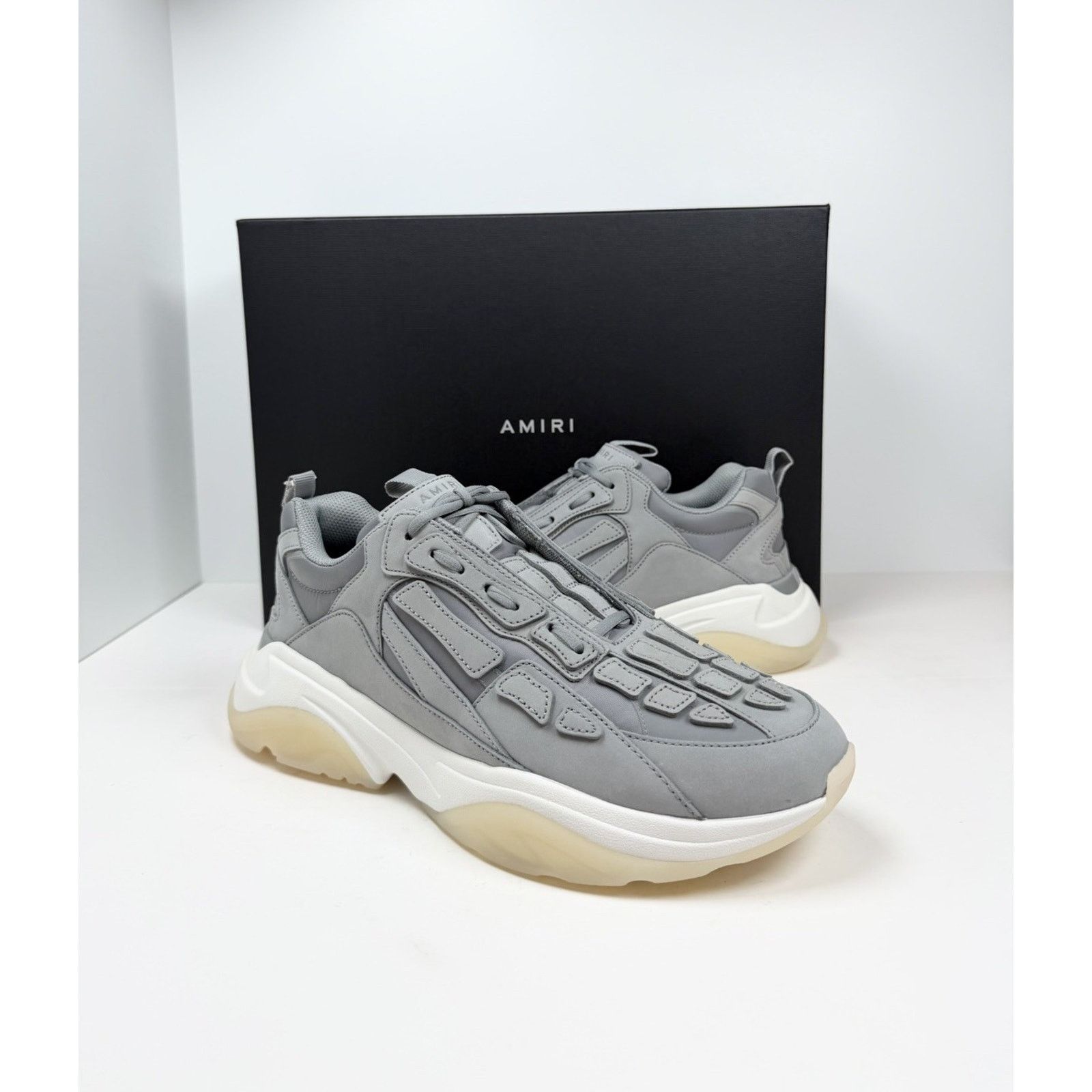 Amiri Size 43EU/10US - Amiri Bone Runner Grey NEW Size US 10 / EU 43 - 2 Thumbnail
