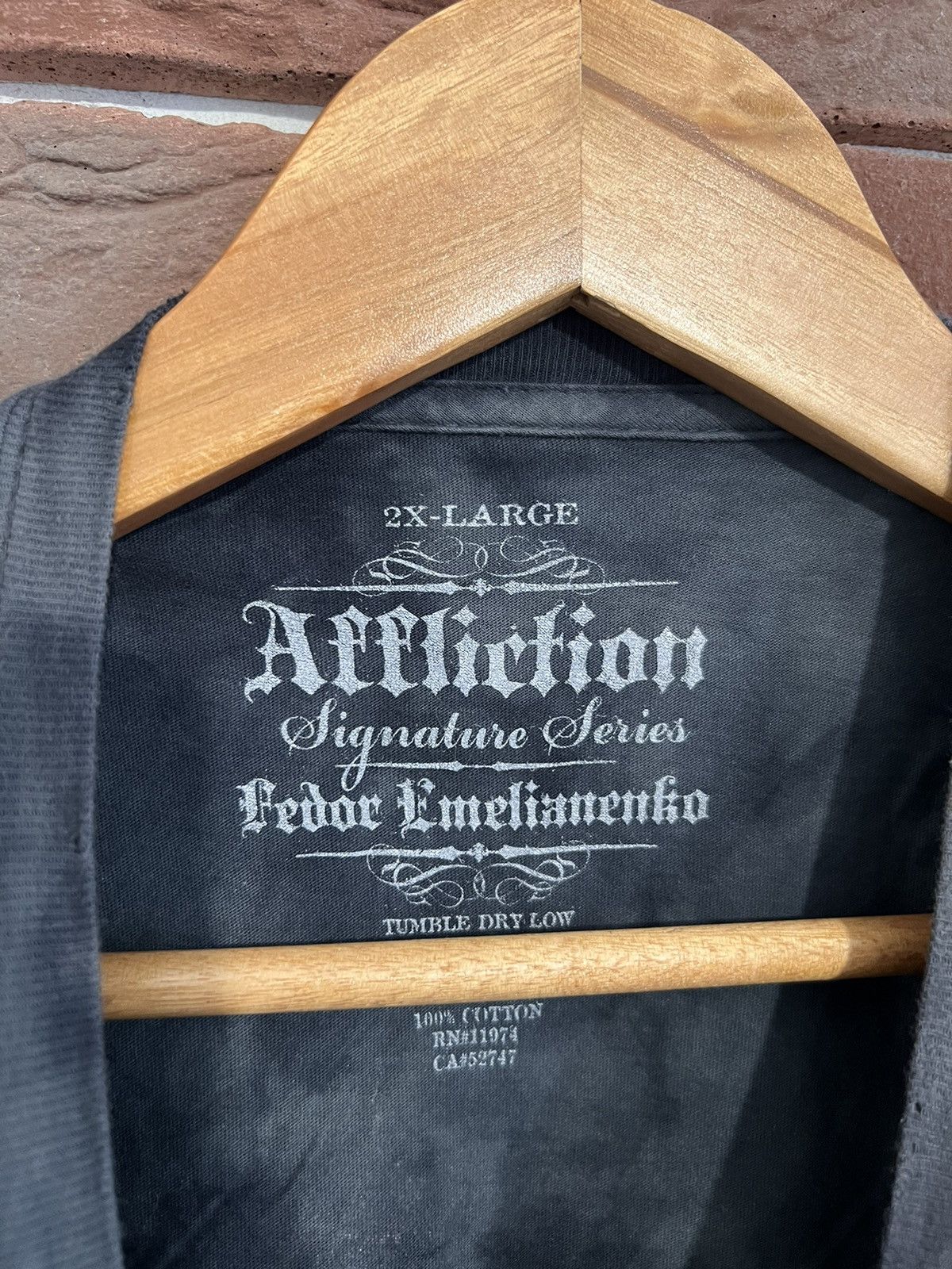 Affliction Rare Affliction Eagle Skull Fedor Emelianenko USA OVP Tee Size US XXL / EU 58 / 5 - 4 Thumbnail