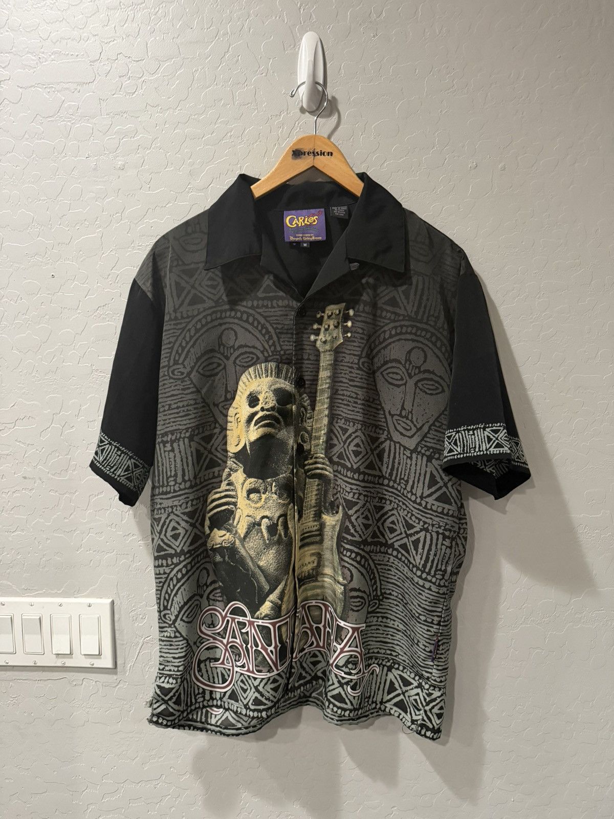 Dragonfly Vintage Carlos Santana Sacred Aztec Button Down Shirt Medium Size US M / EU 48-50 / 2 - 1 Thumbnail