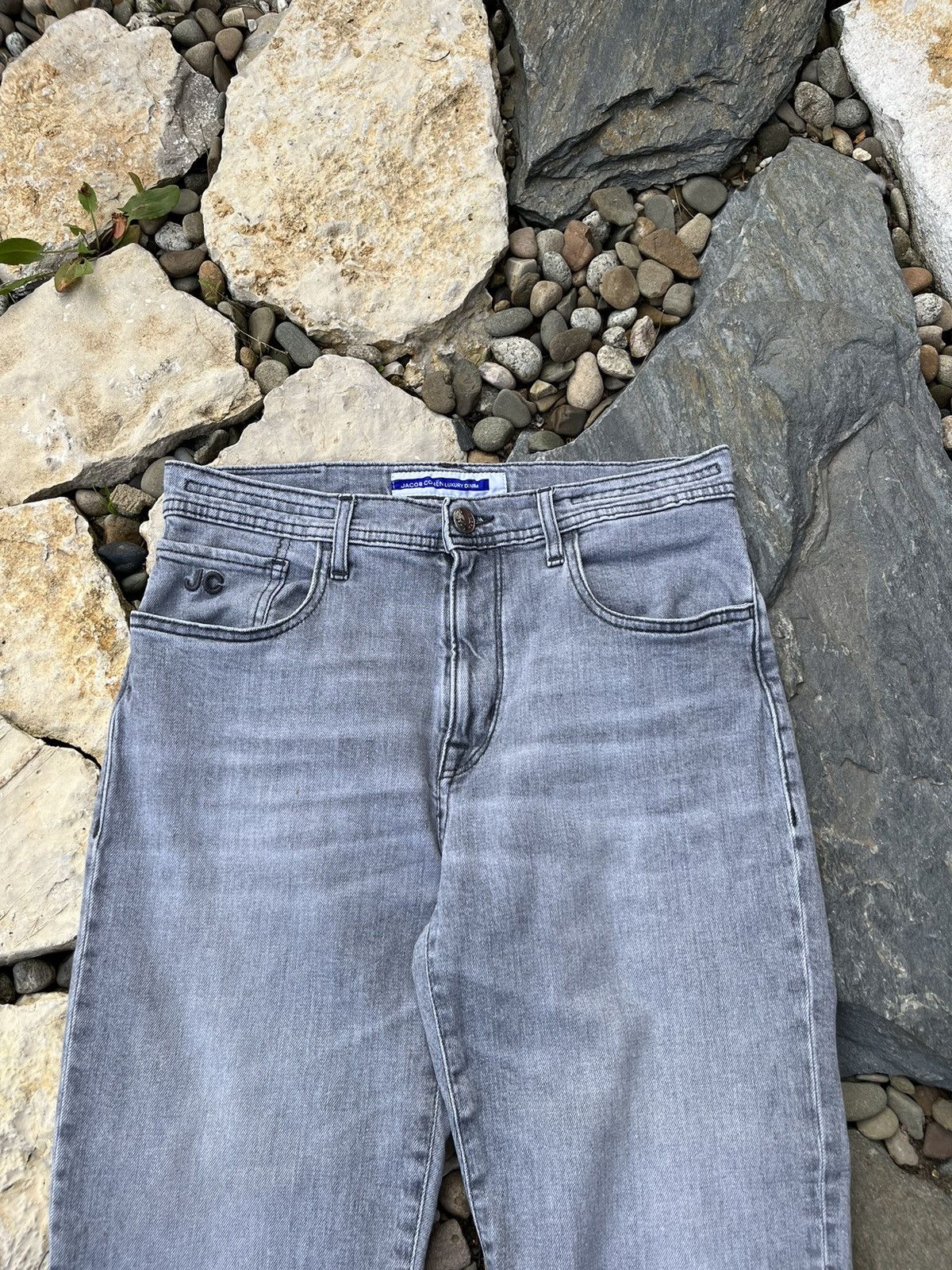 Jacob Cohen Jacob Cohën light grey handmade jeans denim pants trousers Size US 31 - 3 Thumbnail