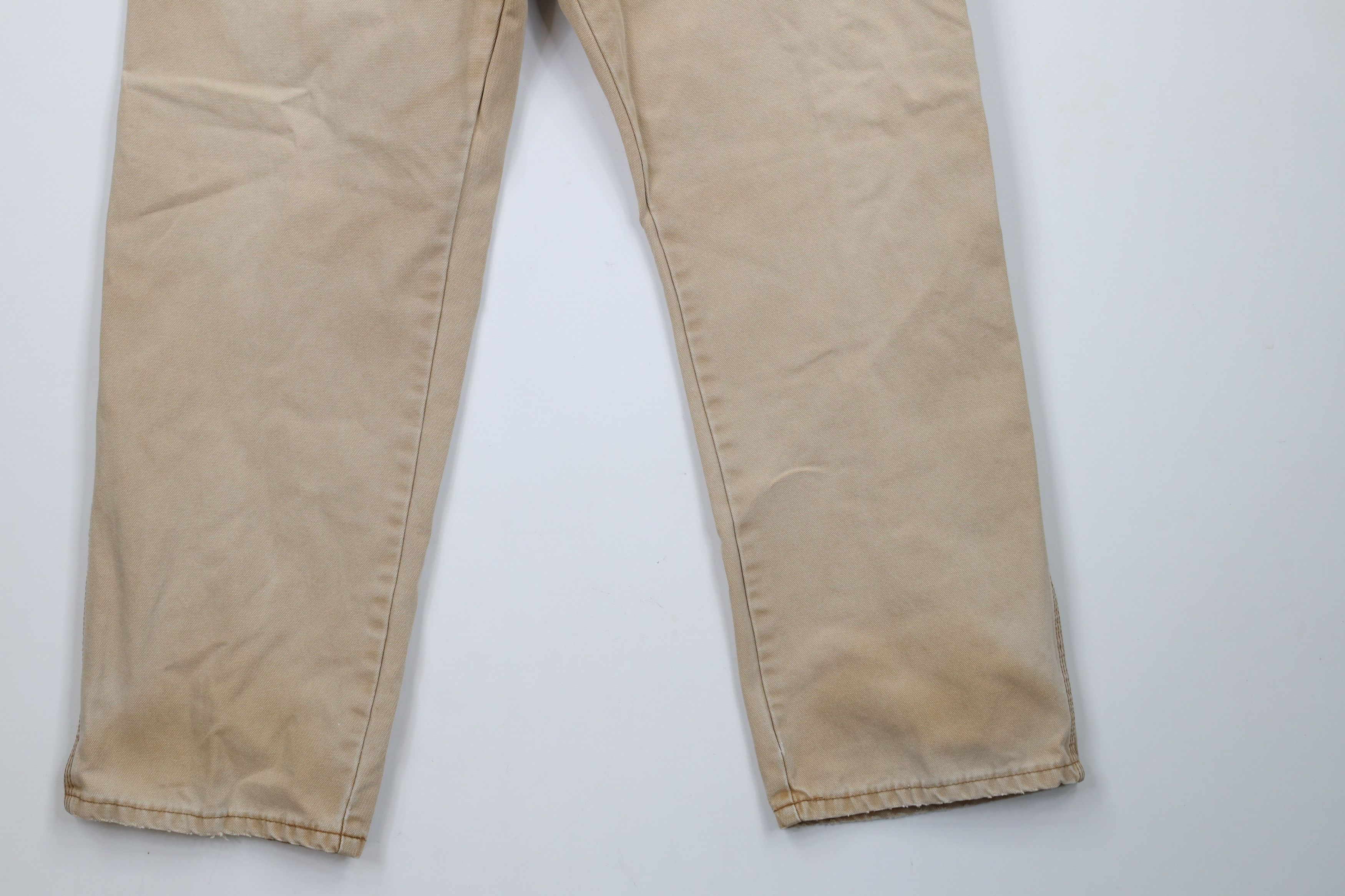 Dickies × Vintage Vintage Dickies Canvas Wide Leg Dungaree Work Pants Brown Size US 34 / EU 50 - 4 Thumbnail