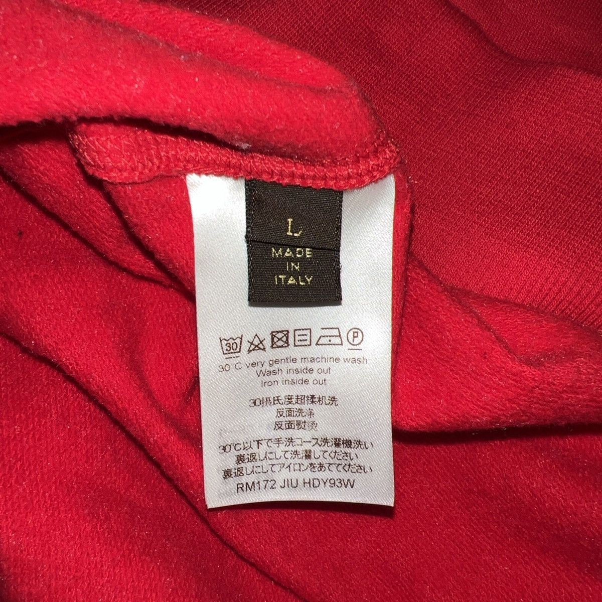Louis Vuitton × Supreme SUPREME LOUIS VUITTON ARC LOGO CREWNECK SWEATER RED 2017 Size US L / EU 52-54 / 3 - 6 Thumbnail