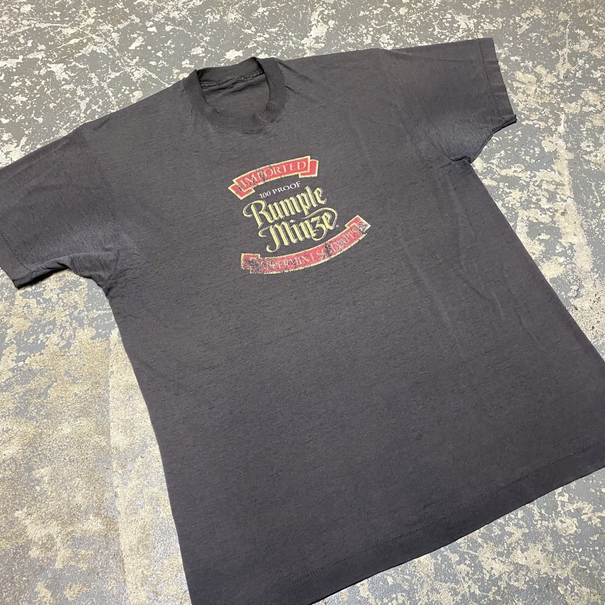 Japanese Brand × Vintage Vintage Imported 100 Proof Rumple Min3e Faded Thin 80s Tee Size US M / EU 48-50 / 2 - 9 Thumbnail