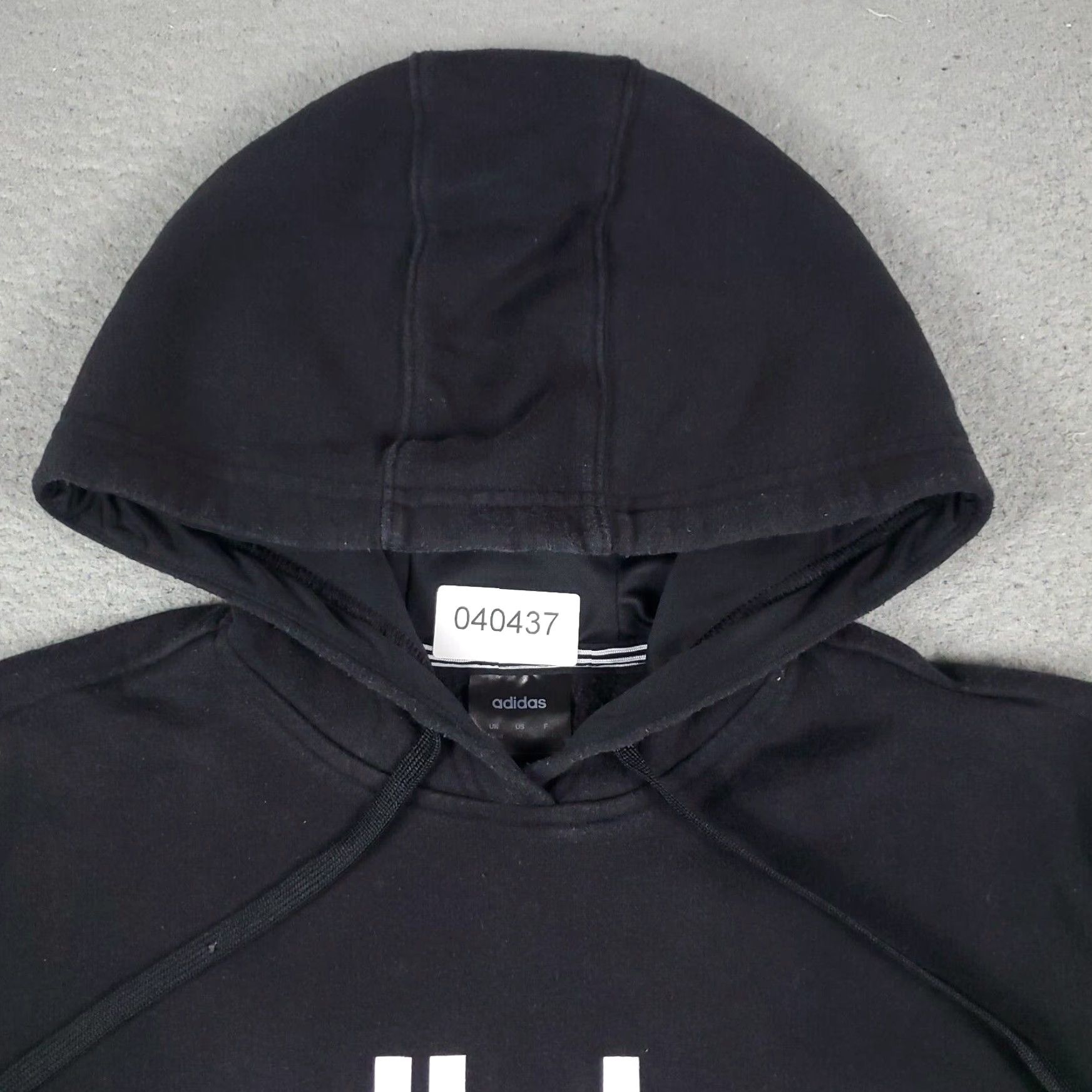 Adidas Adidas Hoodie Womens Medium Black Pullover Sweatshirt Size M / US 6-8 / IT 42-44 - 2 Thumbnail