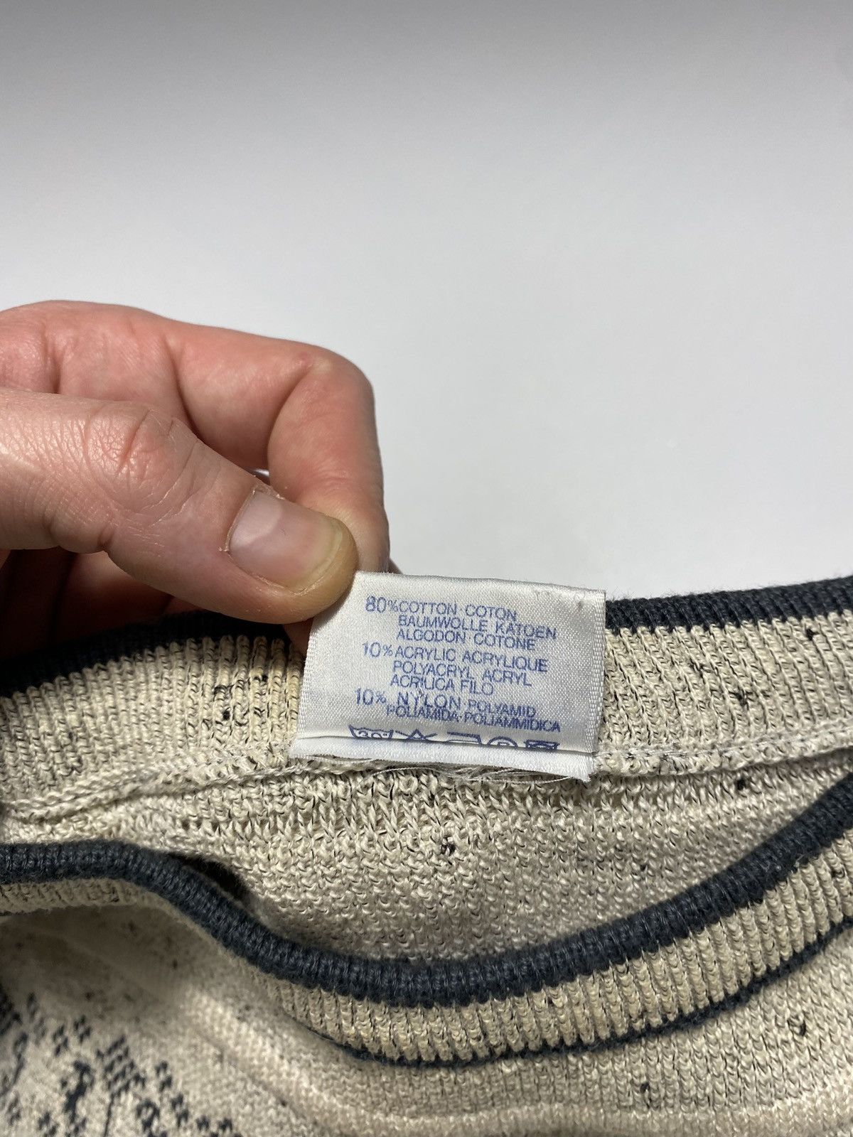 Vintage × Yves Saint Laurent 90s YSL texture Sweater Knitted Size US M / EU 48-50 / 2 - 6 Thumbnail