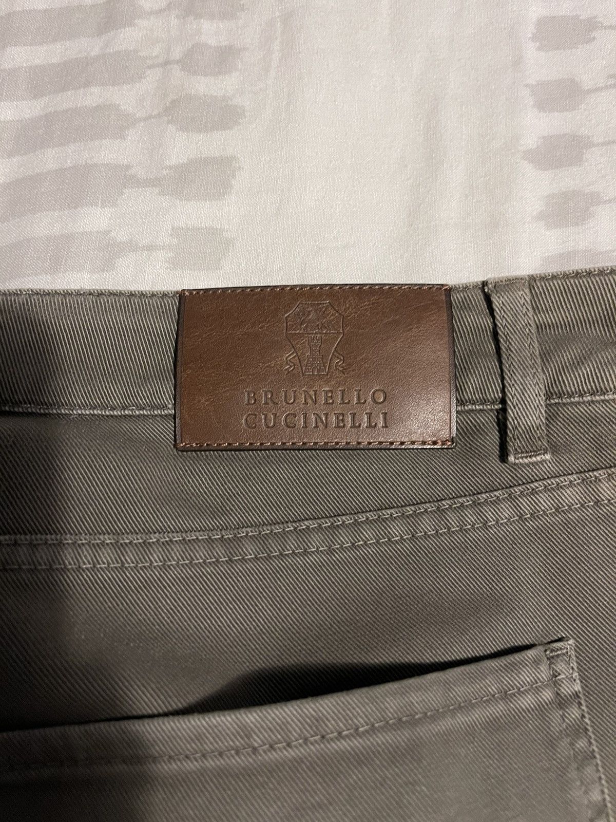 Brunello Cucinelli Brunello Cucinelli Dark Green Jeans Size US 33 - 9 Thumbnail