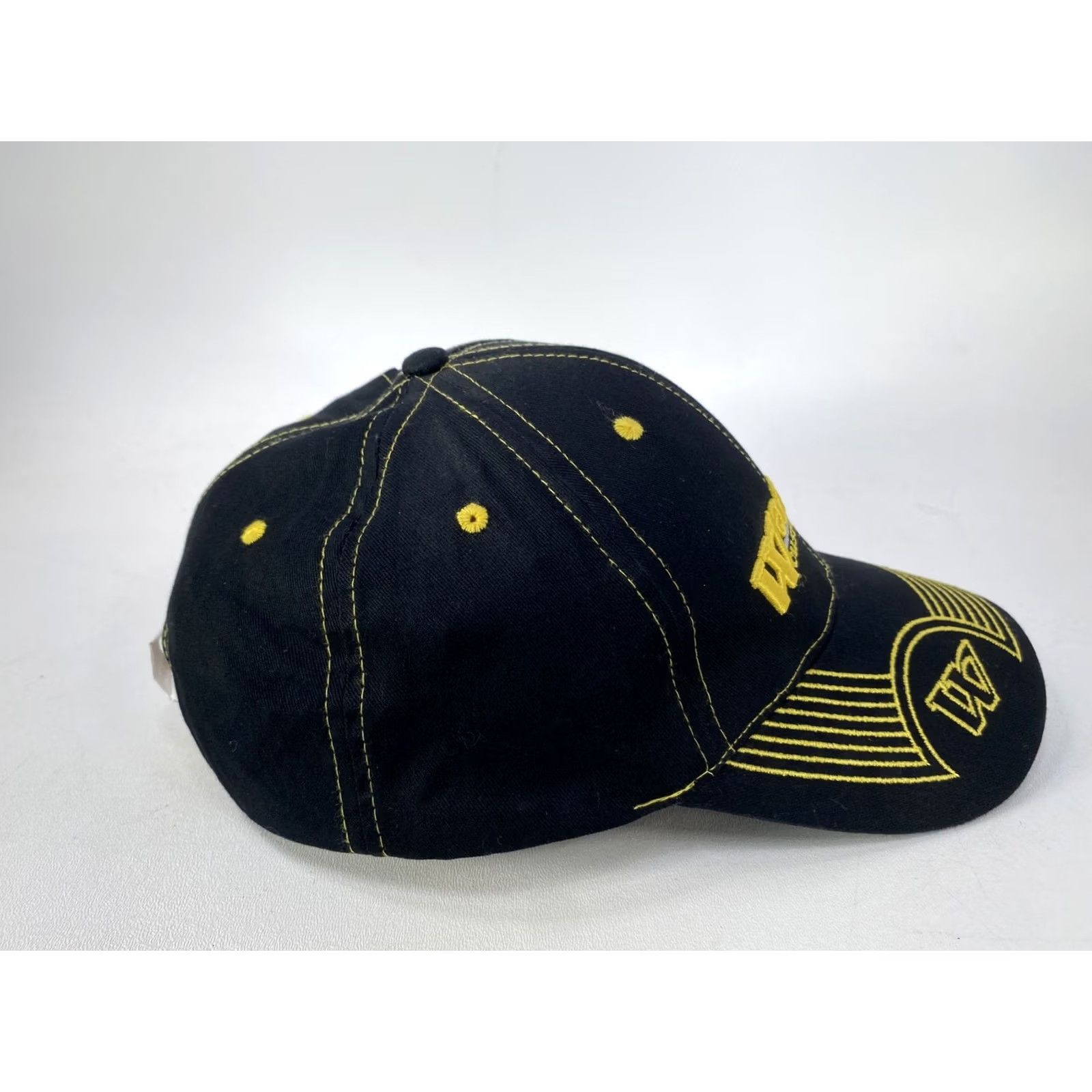 Vintage Warrior Custom Golf Black Adjustable Strapback Embroidered Baseball Cap Hat Hat Size ONE SIZE - 4 Thumbnail