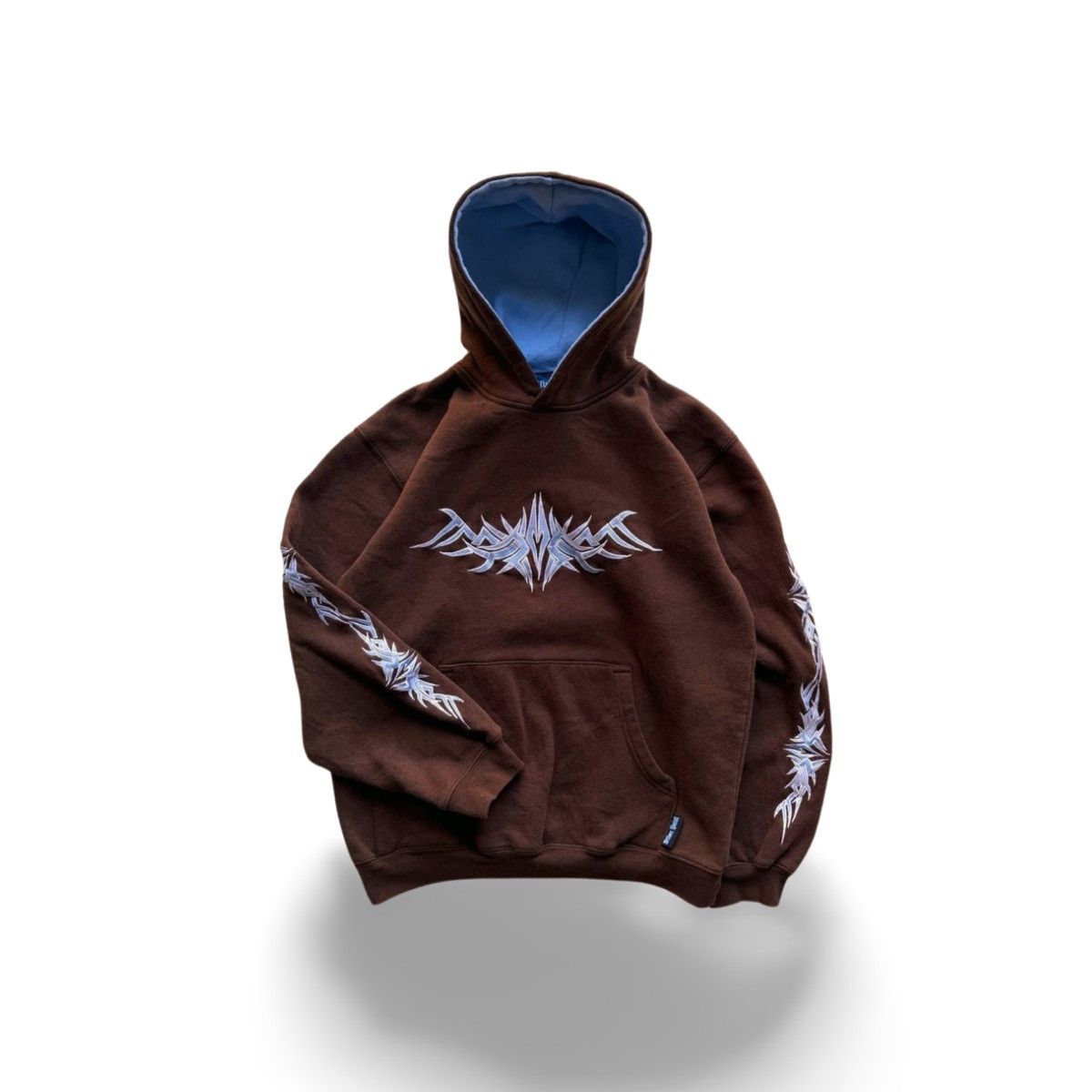 Vintage Cyber Grunge Tribal JNCO style Baggy Hoodie Size US L / EU 52-54 / 3 - 1 Thumbnail