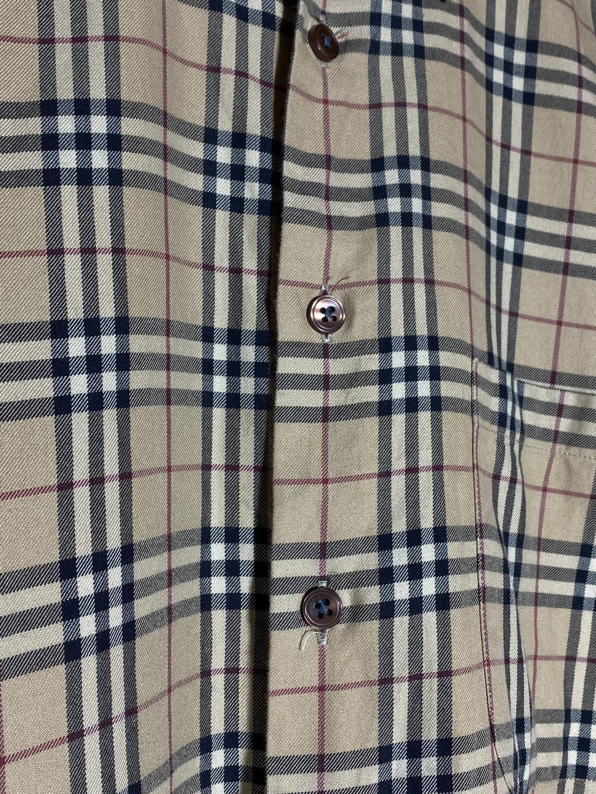 Burberry Vintage Burberry London Checked Long Sleeve Shirt Men’s Size US S / EU 44-46 / 1 - 5 Thumbnail