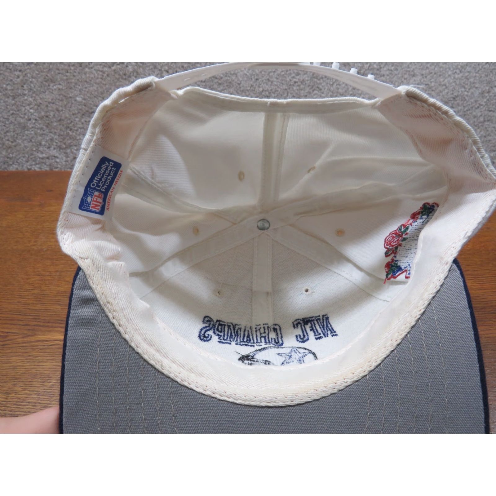 Logo 7 Vtg HaT Dallas Cowboys NFC Champs Superbowl XXVII Logo Trucker adjustable hat Size ONE SIZE - 7 Thumbnail