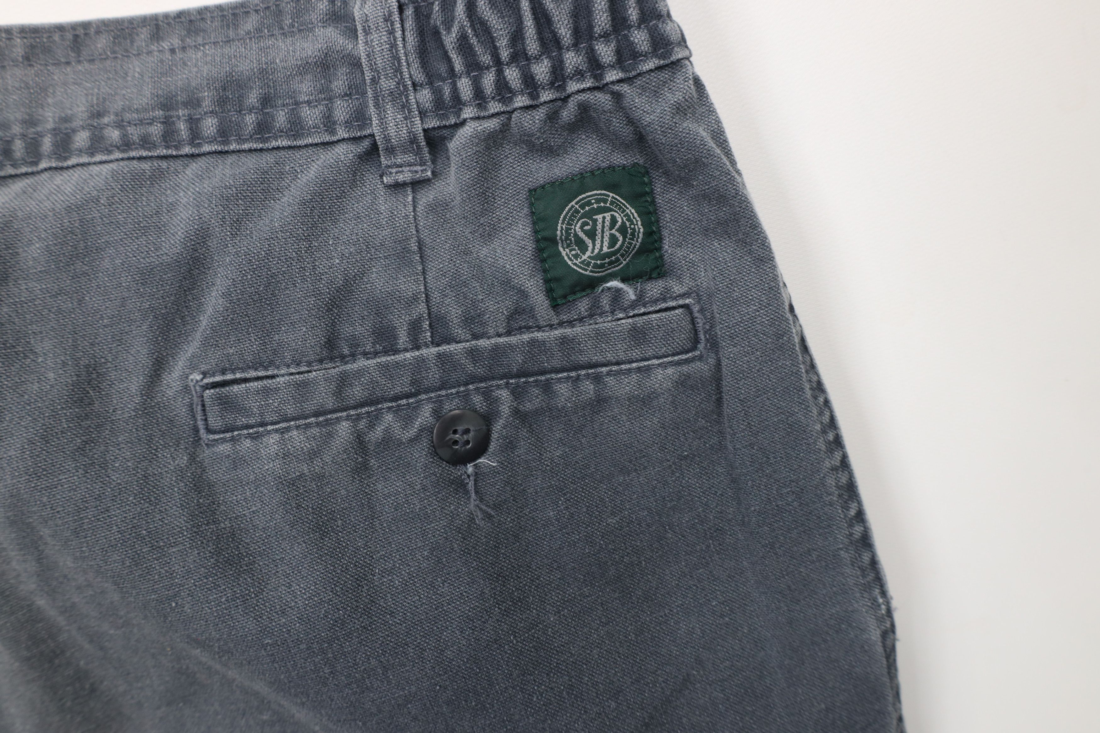 Vintage Vintage 90s Streetwear Pleated Wide Leg Canvas Pants Size US 38 / EU 54 - 12 Thumbnail