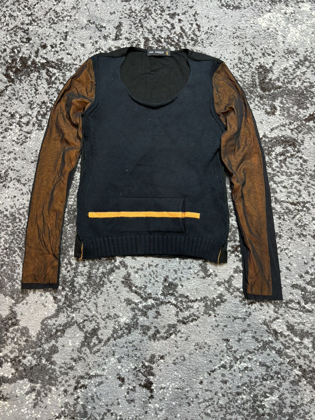 Designer × Japanese Brand 90s archive cop copine jumper top the coolest black orange Size S / US 4 / IT 40 - 1 Thumbnail