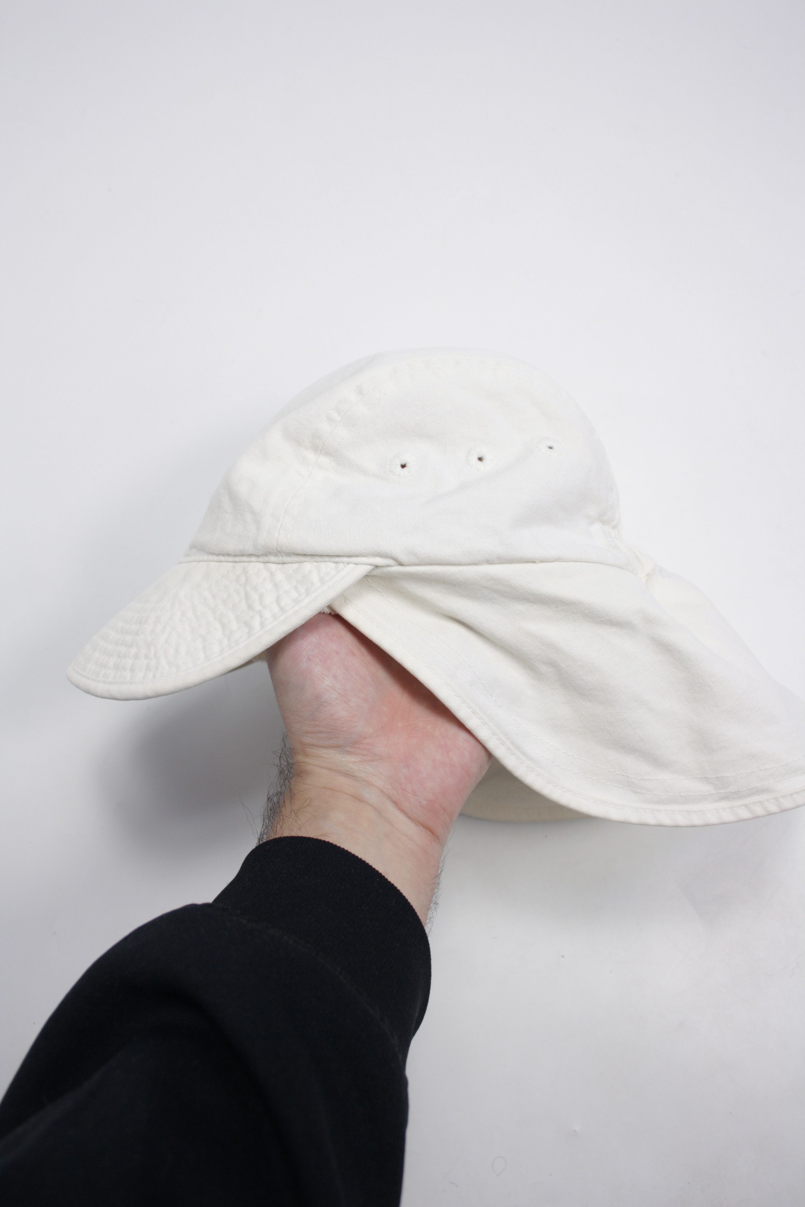Nike × Vintage Nike 90s Vintage Neck Cover Short Bill Cotton Cap Hat Size ONE SIZE - 5 Thumbnail