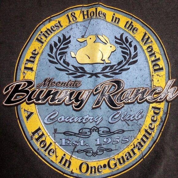 Vintage Vintage Bunny Ranch Country Club Golf Parody T-Shirt Size US XL / EU 56 / 4 - 1 Thumbnail