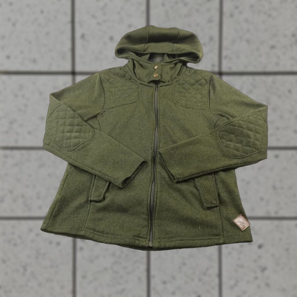 Eddie Bauer Eddie Bauer Jacket Womens L Green Fleece Hooded Quilted Full Zip Outdoor Coat Shirt? Size L / US 10 / IT 46 - 1 Thumbnail