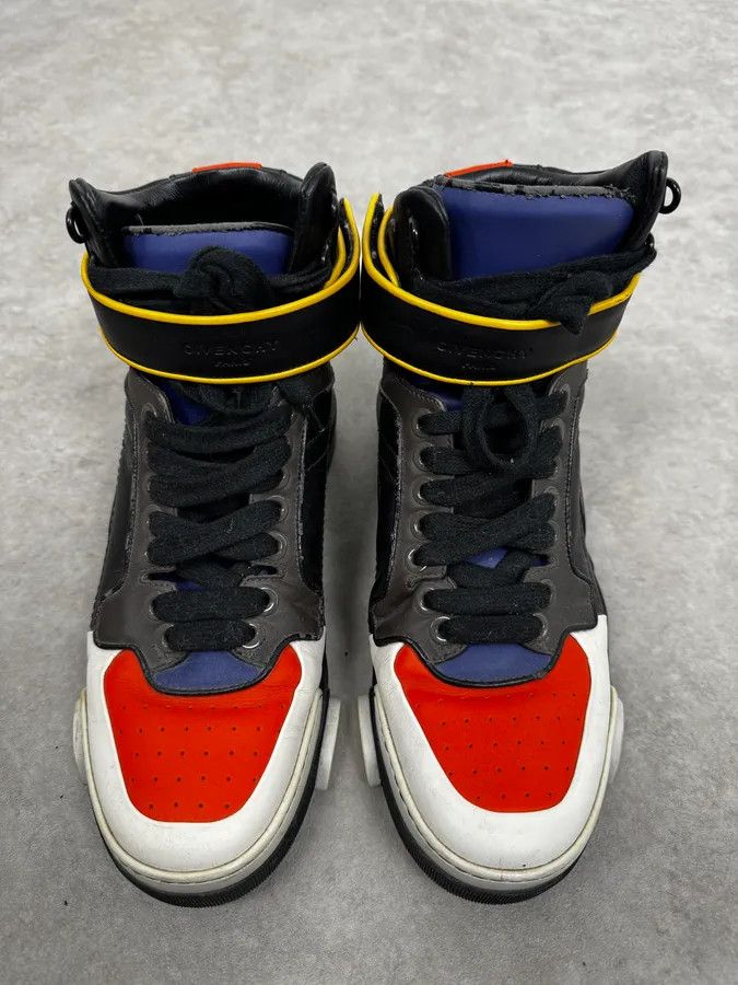 Givenchy AW2014 Givenchy Tyson Multicolor High Leather Sneakers by Riccardo Tisci Size US 9 / EU 42 - 4 Thumbnail