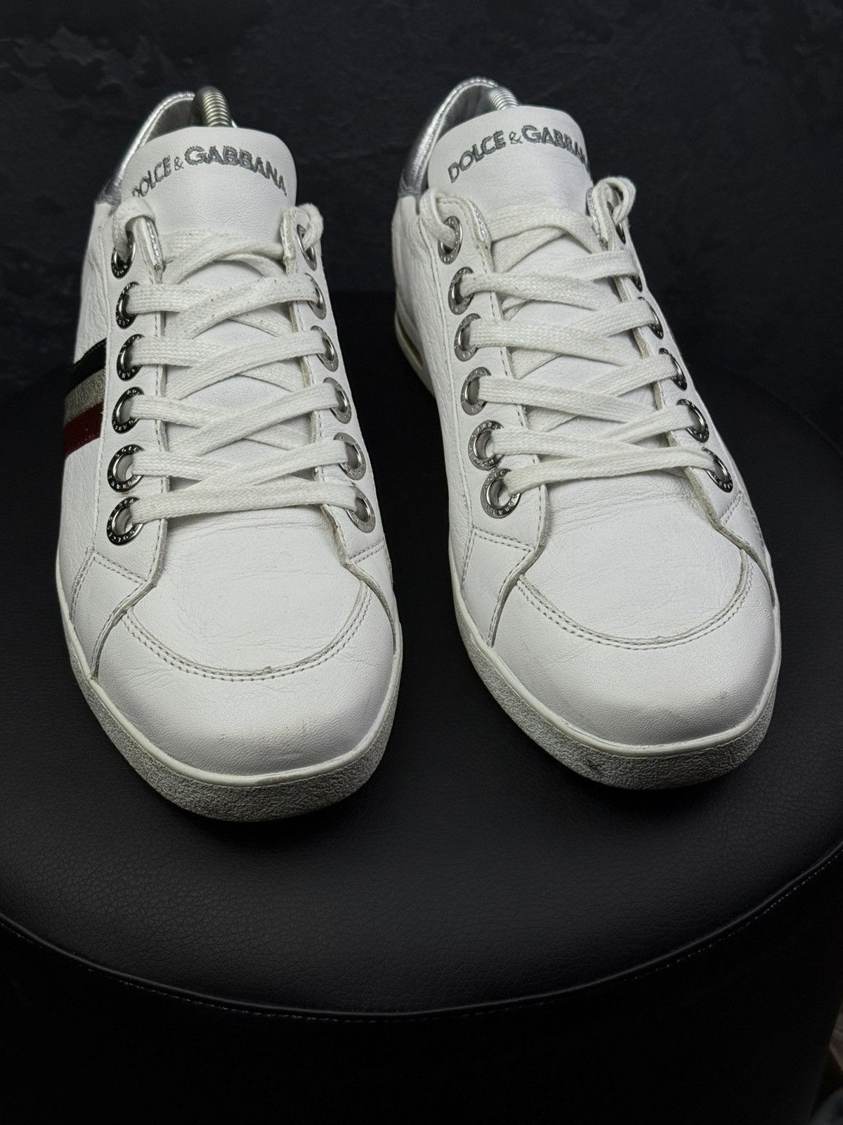 Dolce & Gabbana Dolce & Gabbana Men Leather Low-Top Sneakers Size US 7.5 / EU 40-41 - 8 Thumbnail