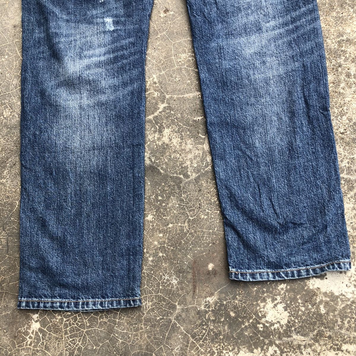 Global Work Vintage Global Work Jeans Faded Patchwork Denim Pants Size US 32 / EU 48 - 8 Thumbnail