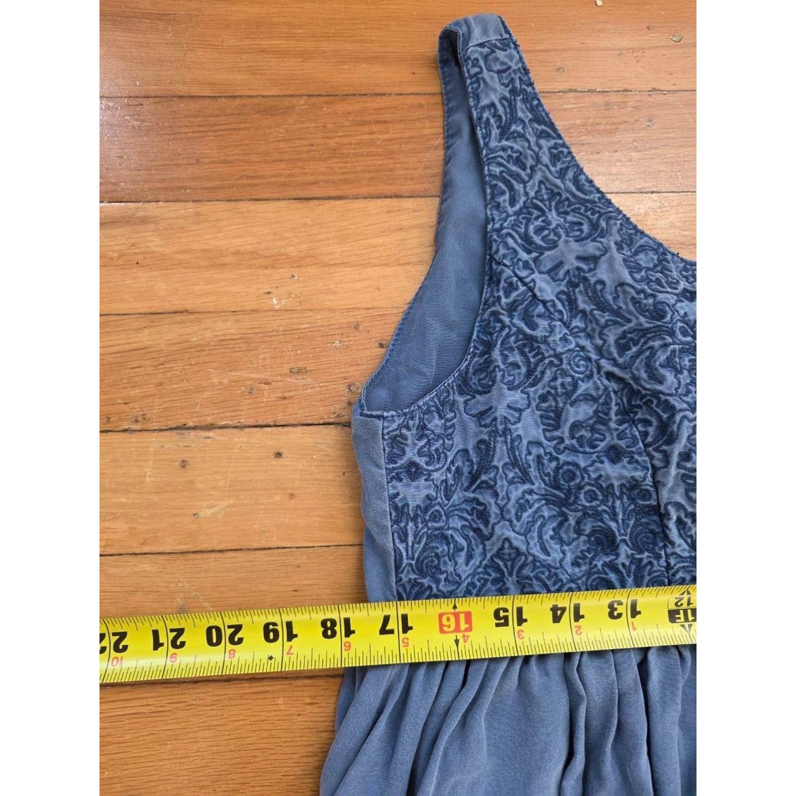 & Other Stories Sundance Blue Swing Dress Embroidered Size XS A001018 Size S / US 4 / IT 40 - 5 Thumbnail