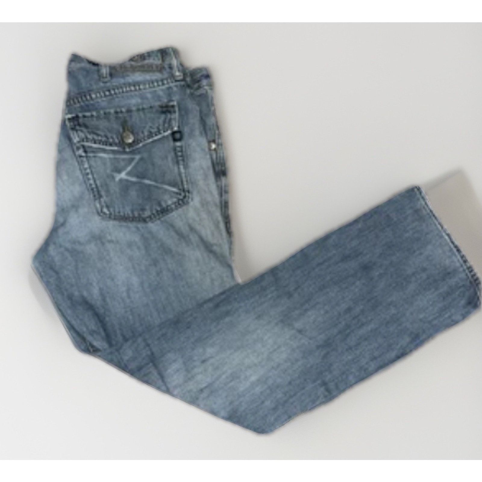 Rock & Republic × Vintage Rock & Republic Distressed Jeans Blue Vintage Straight Leg Size US 34 / EU 50 - 1 Thumbnail