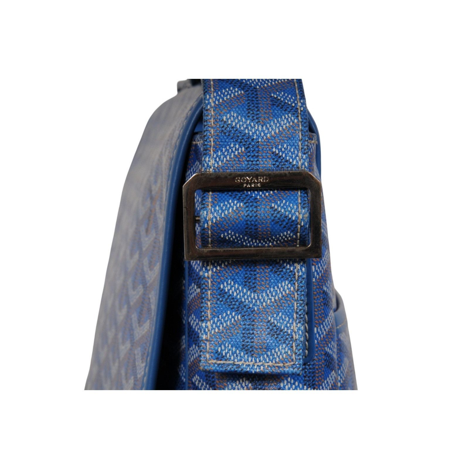 Goyard Grand Bleu MM Messenger Travel Bag Blue - 02639 Size ONE SIZE - 5 Thumbnail