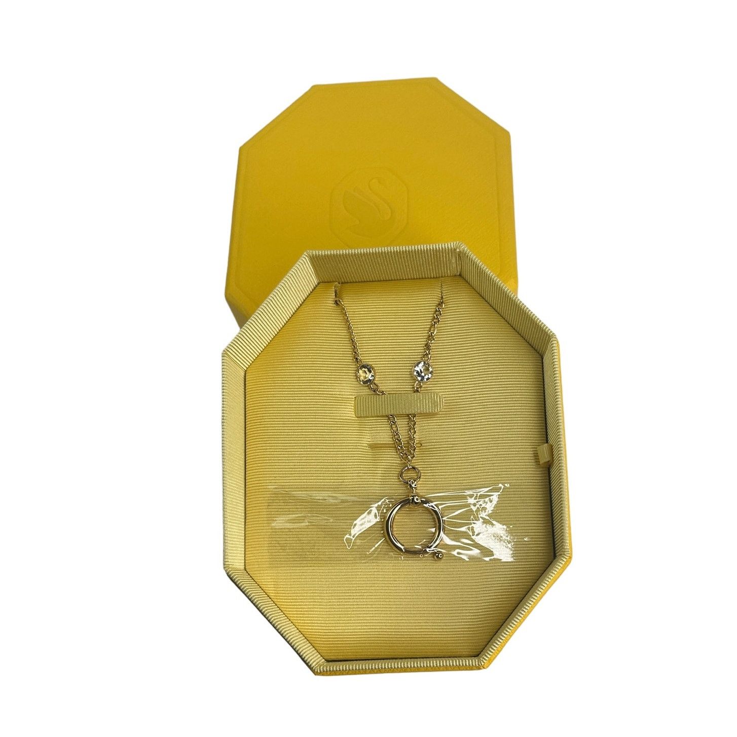 Swarovski Swarovski Curiosa ring holder necklace Gold tone Size ONE SIZE - 5 Thumbnail