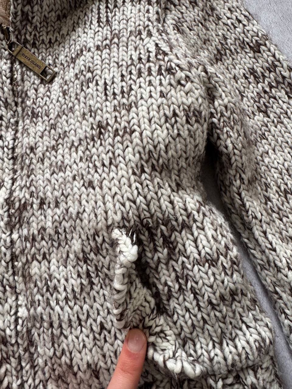 Japanese Brand Crazy Y2K Faux Fur Opium Mohair Knit Jacket Size M / US 6-8 / IT 42-44 - 6 Thumbnail